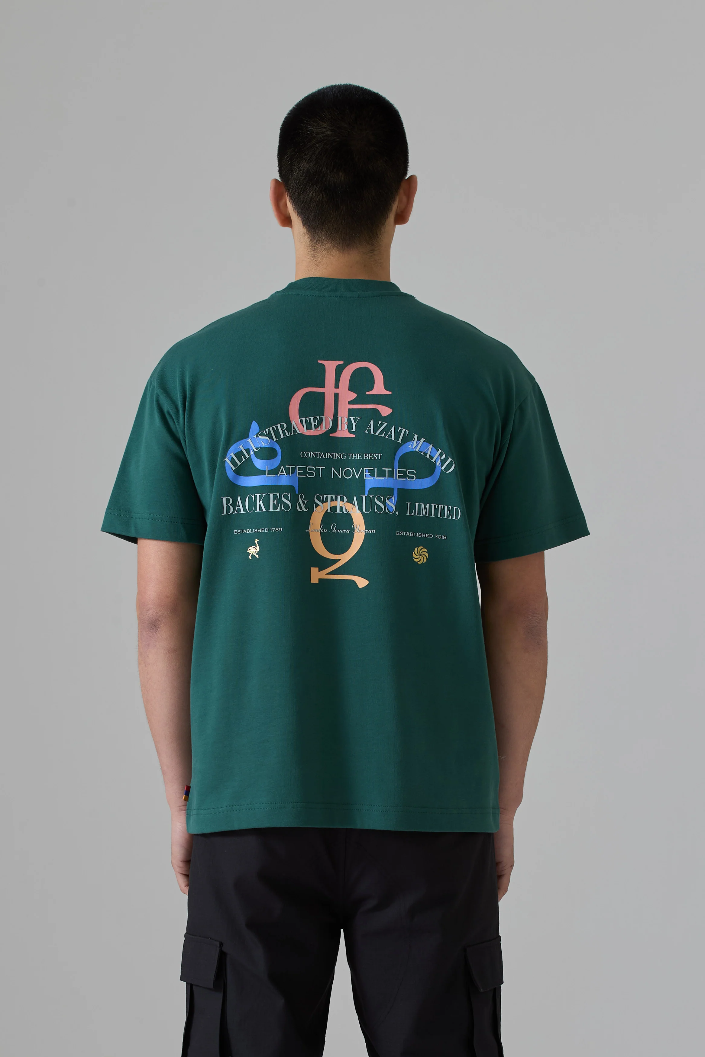 BACKES & STRAUSS GREEN T-SHIRT - Image 3