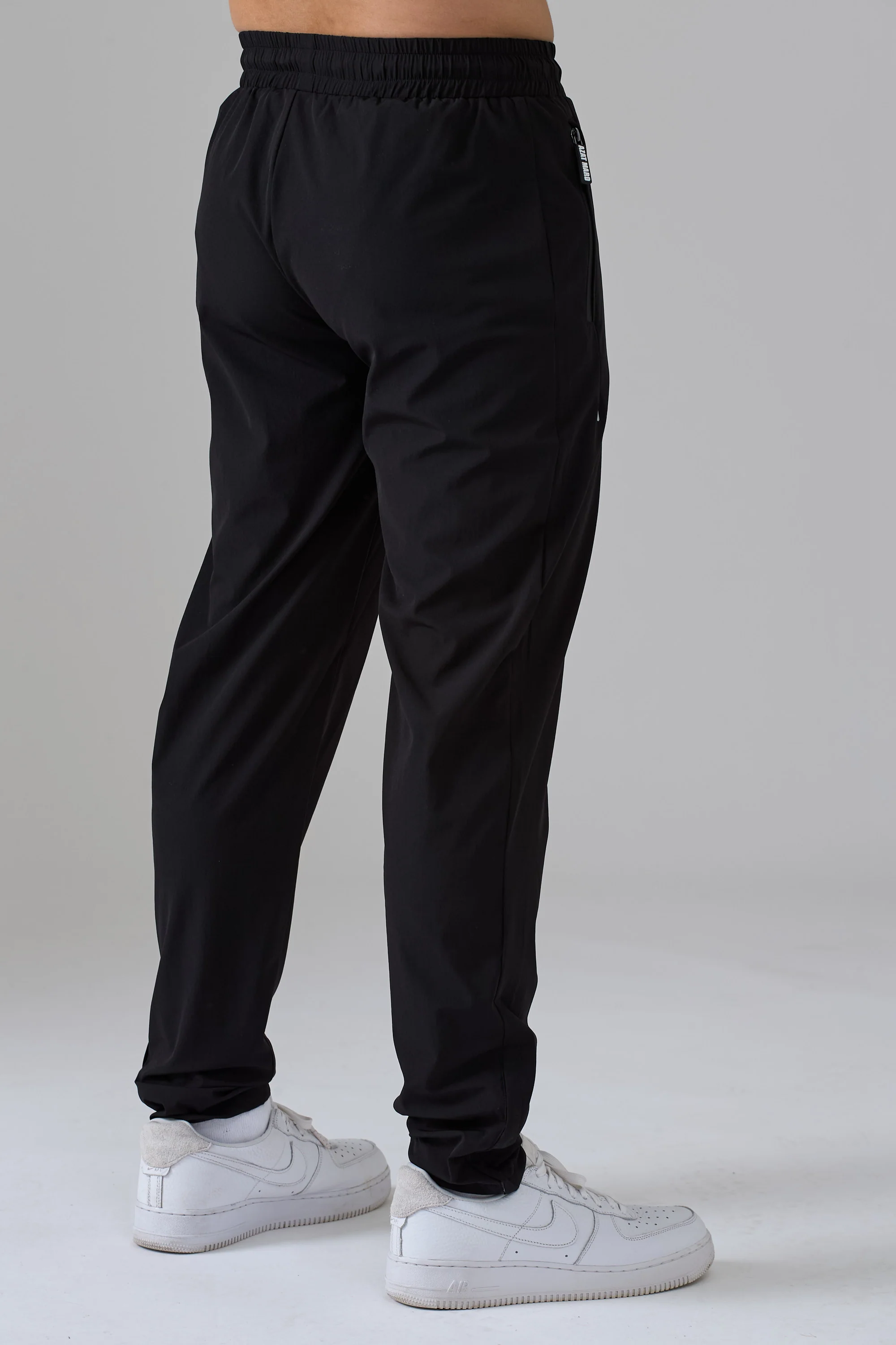 BLACK ACTIVEWEAR TRACK PANTS - Image 3
