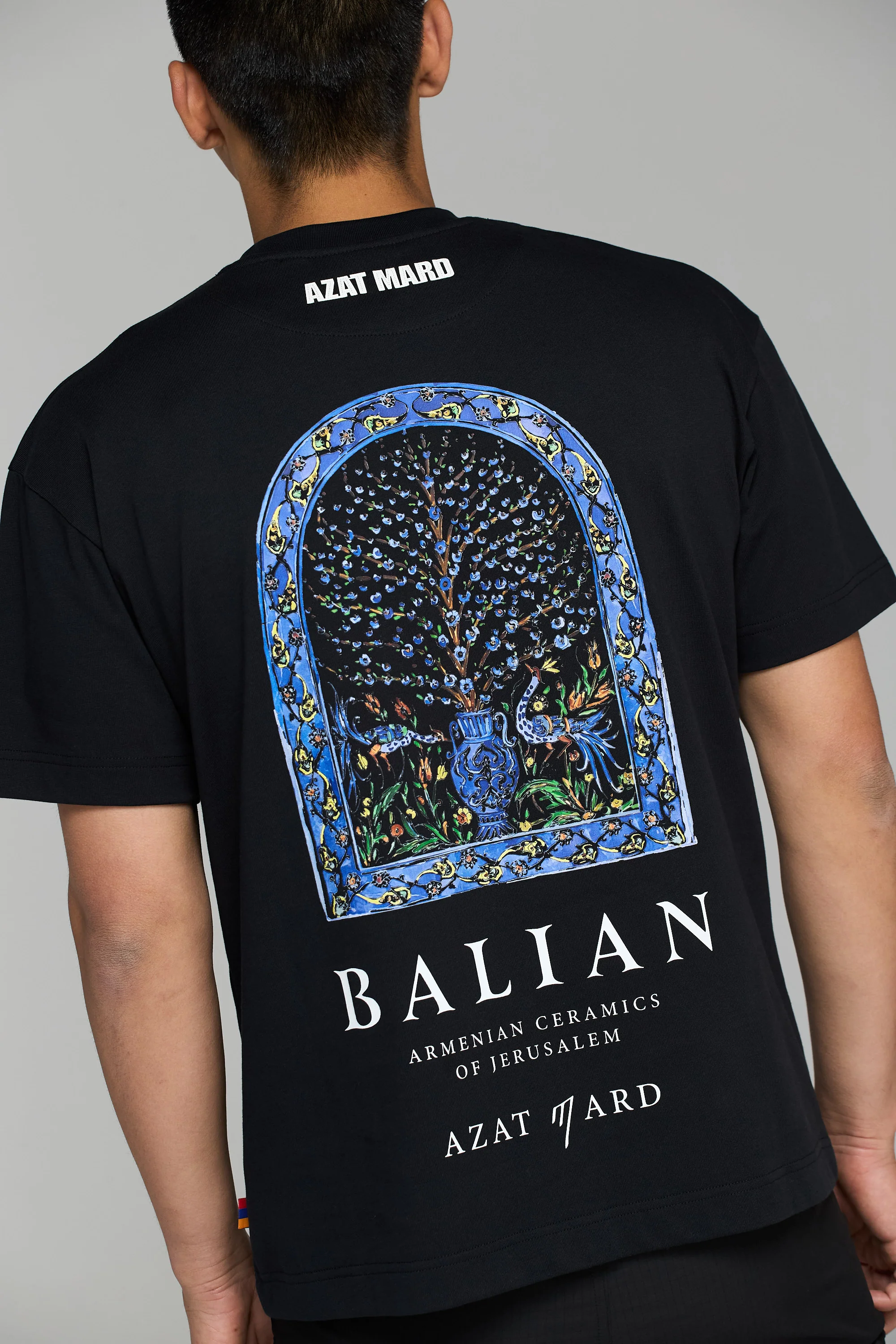 BLACK BALIAN ARMENIAN CERAMICS T-SHIRT - Image 4