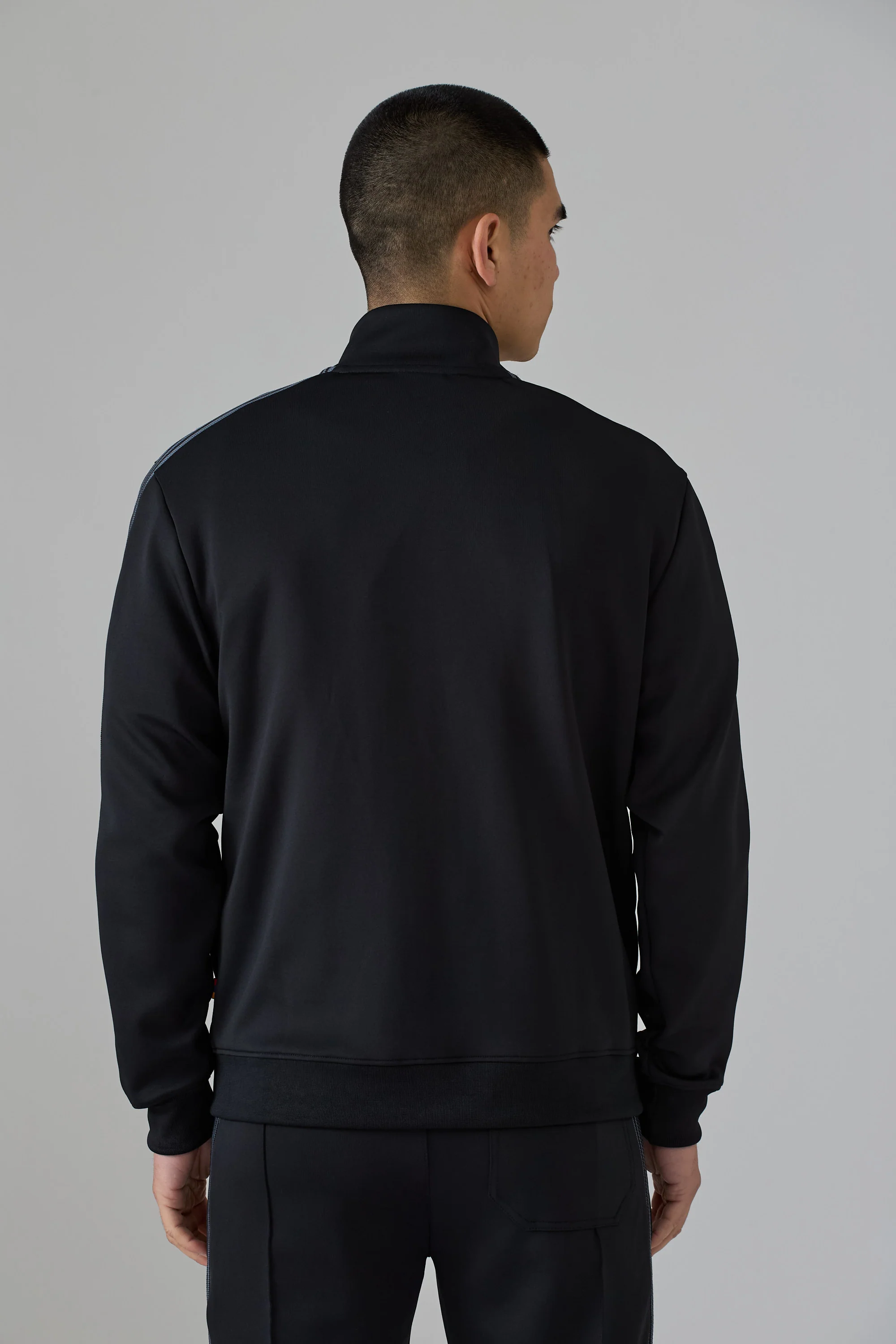 BLACK/BLACK TRACKSUIT JACKET - Image 4