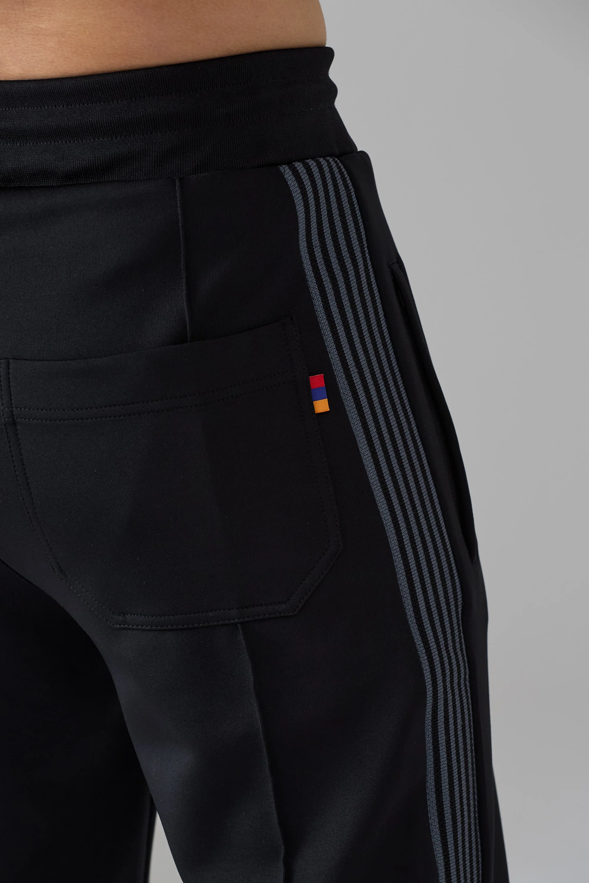 BLACK/BLACK TRACKSUIT PANTS - Image 3