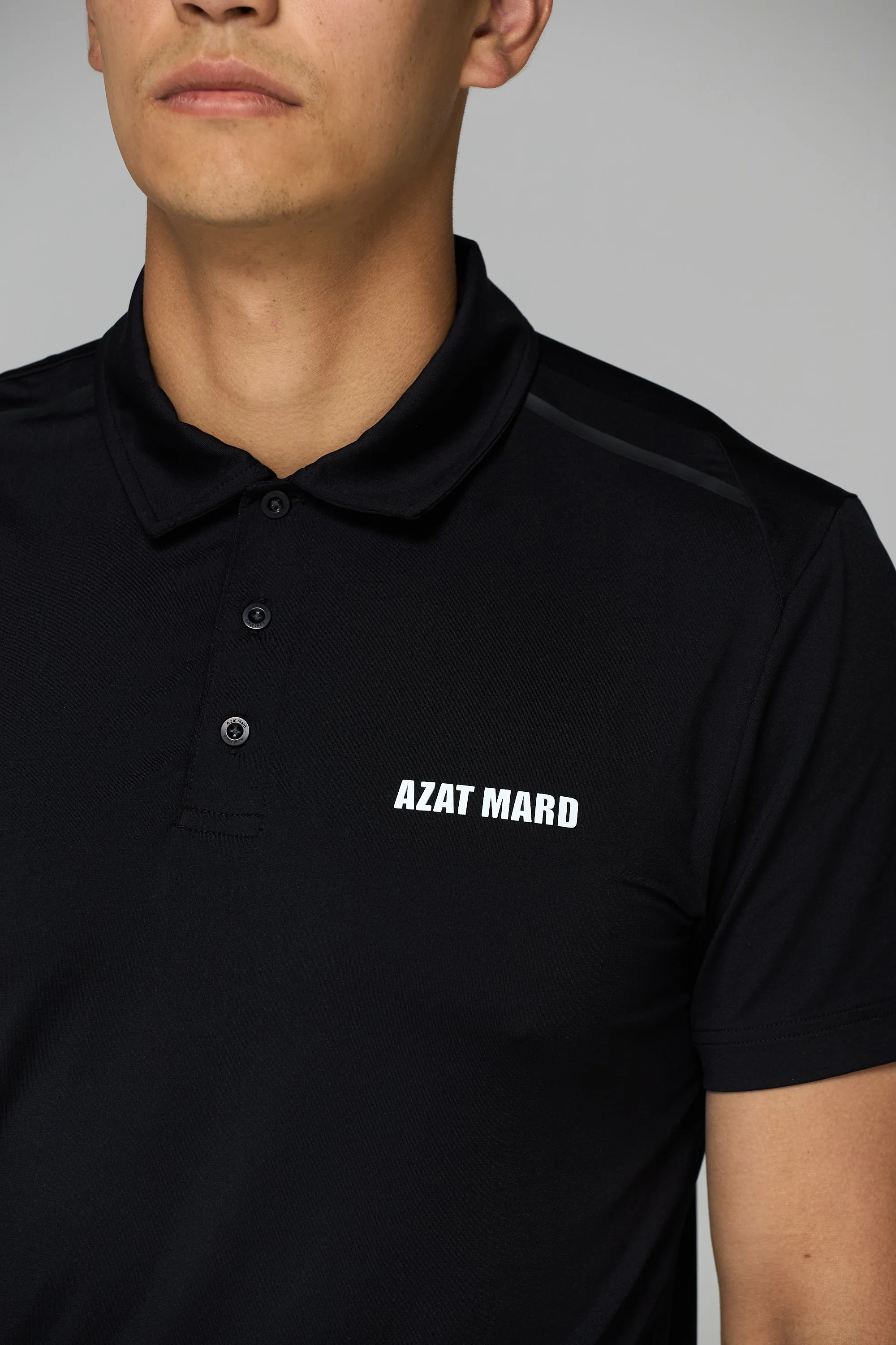 BLACK ACTIVEWEAR POLO - Image 4