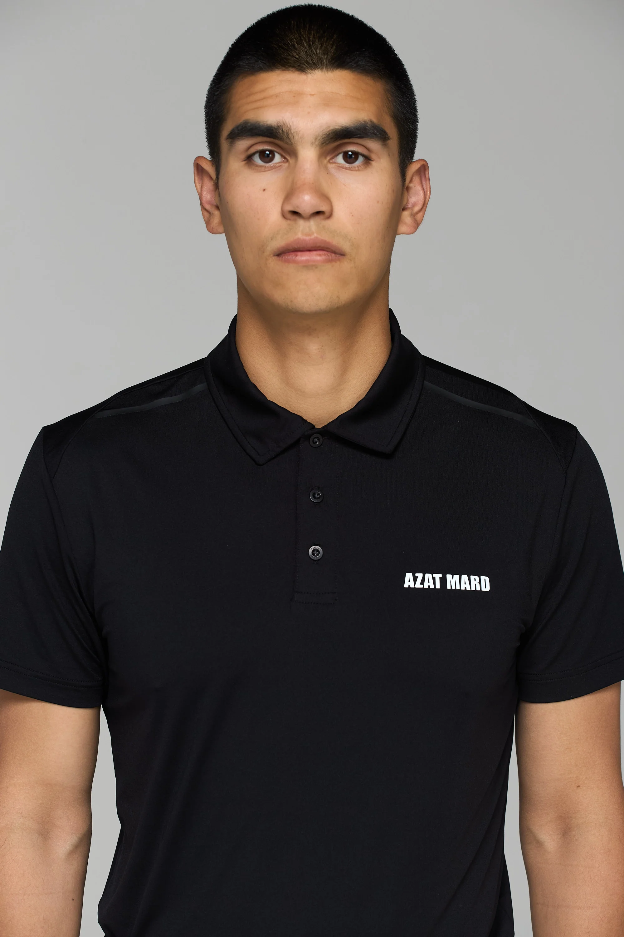 BLACK ACTIVEWEAR POLO - Image 5