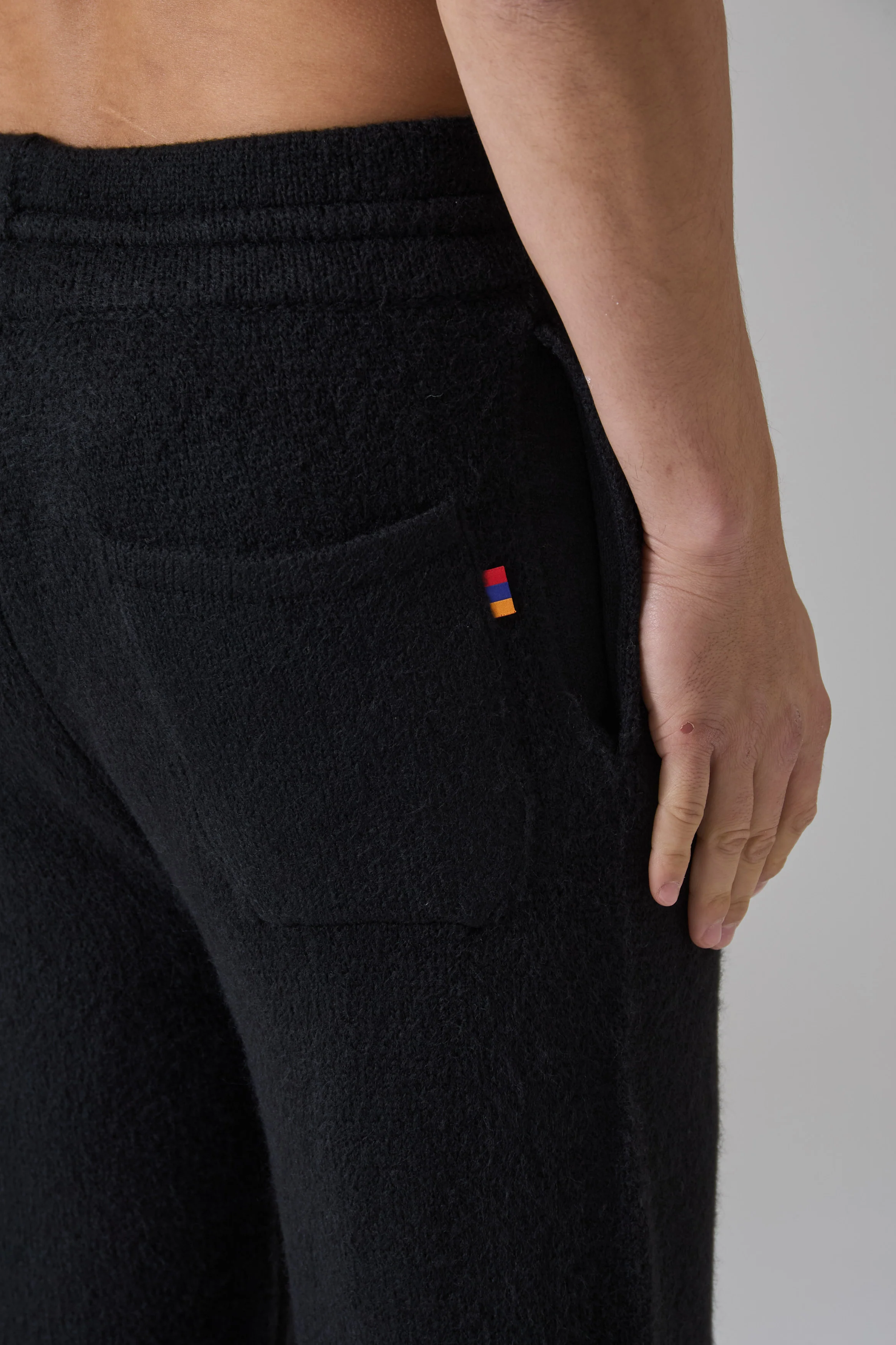 BLACK KNITWEAR PANT - Image 4
