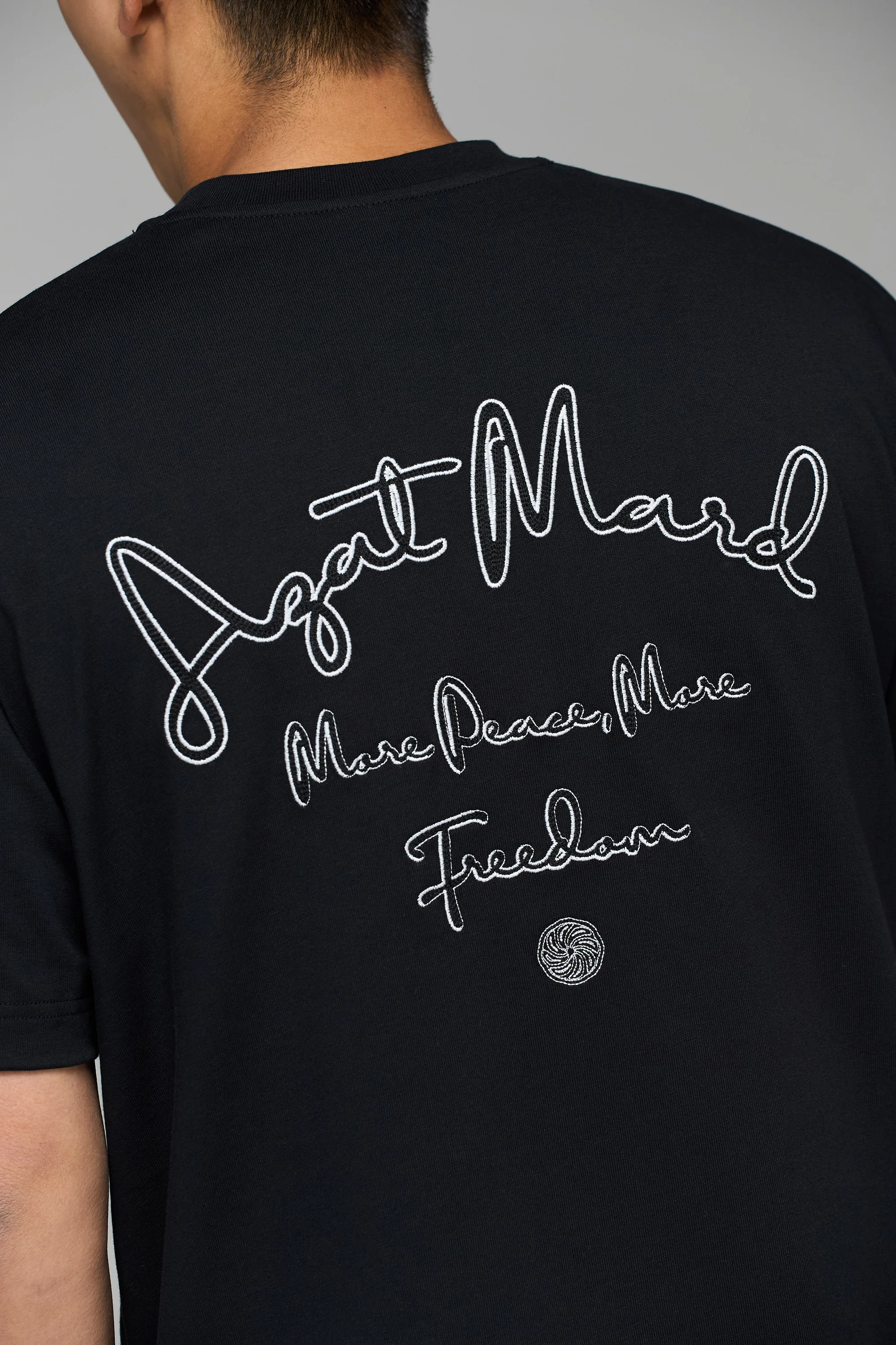 MORE PEACE, MORE FREEDOM BLACK T-SHIRT - Image 2