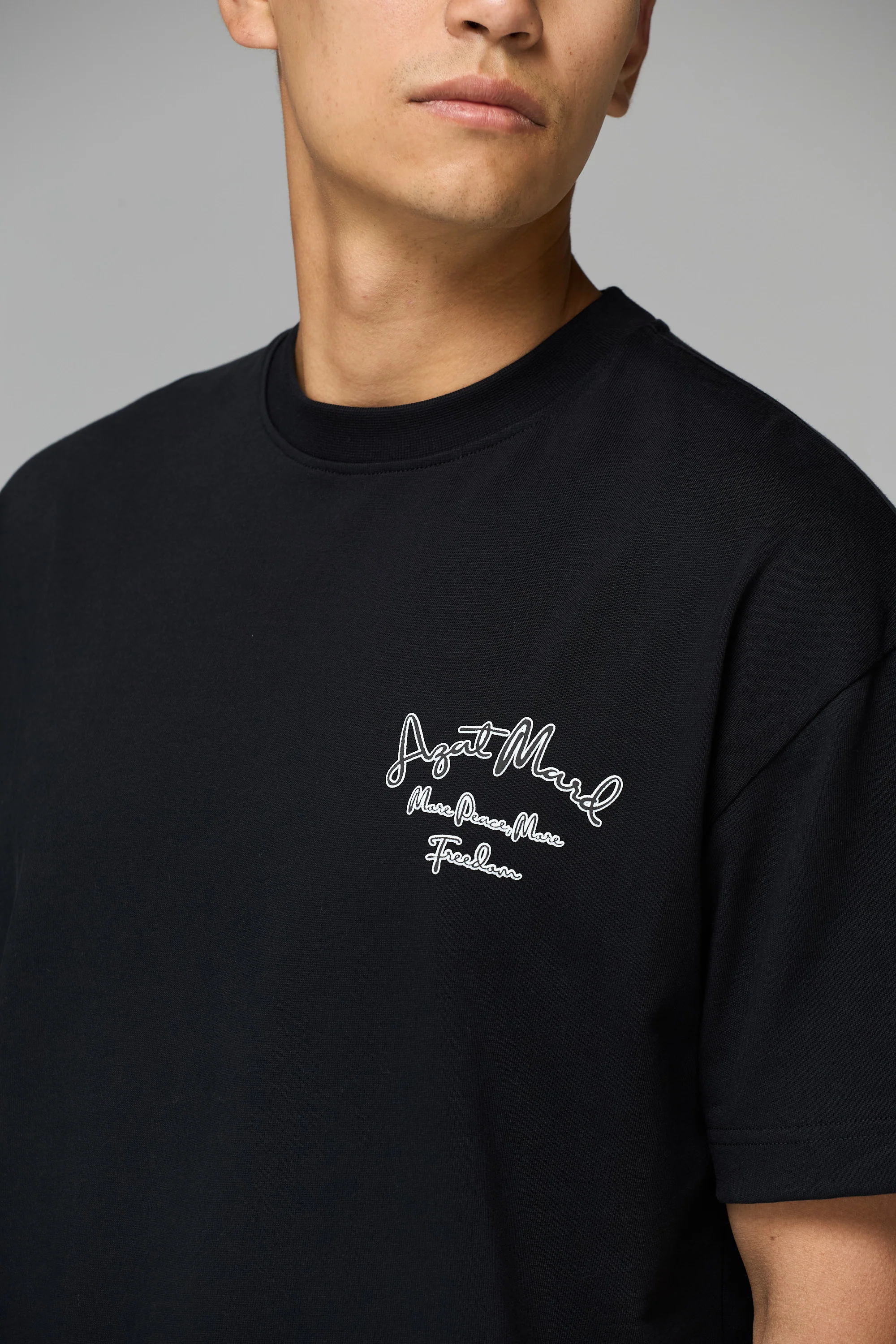 MORE PEACE, MORE FREEDOM BLACK T-SHIRT - Image 4