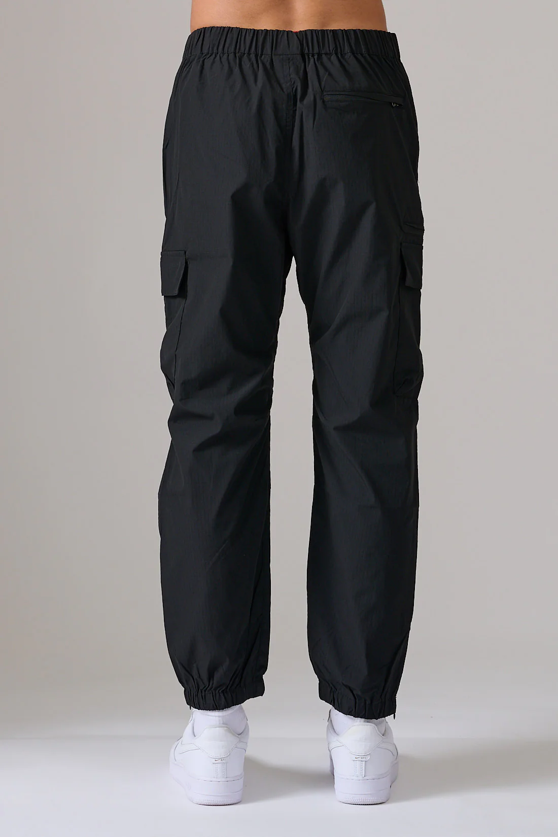 Black Ripstop Cuffed Pants - Image 3