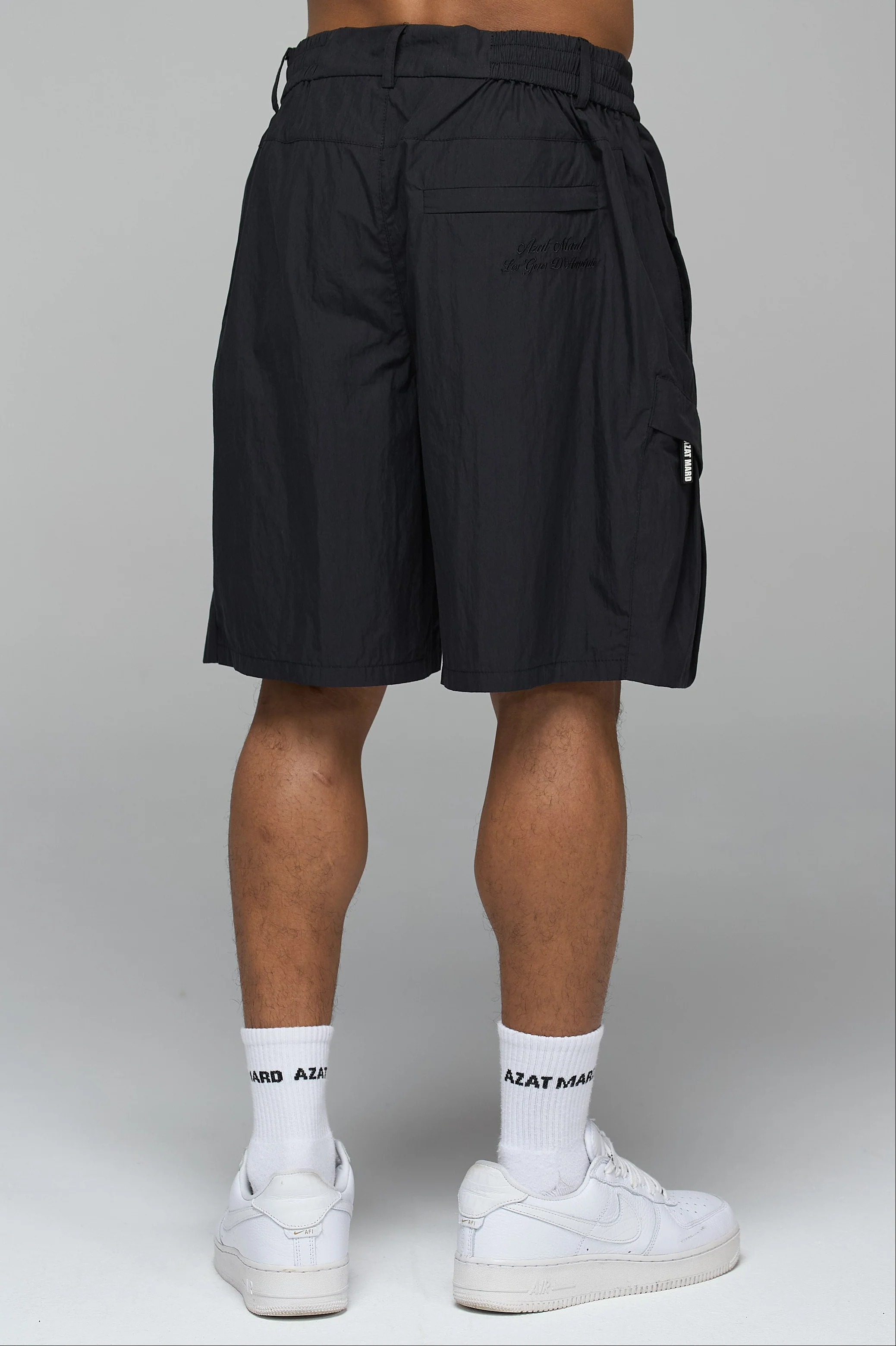 BLACK TECHNICAL COMBAT SHORTS - Image 2