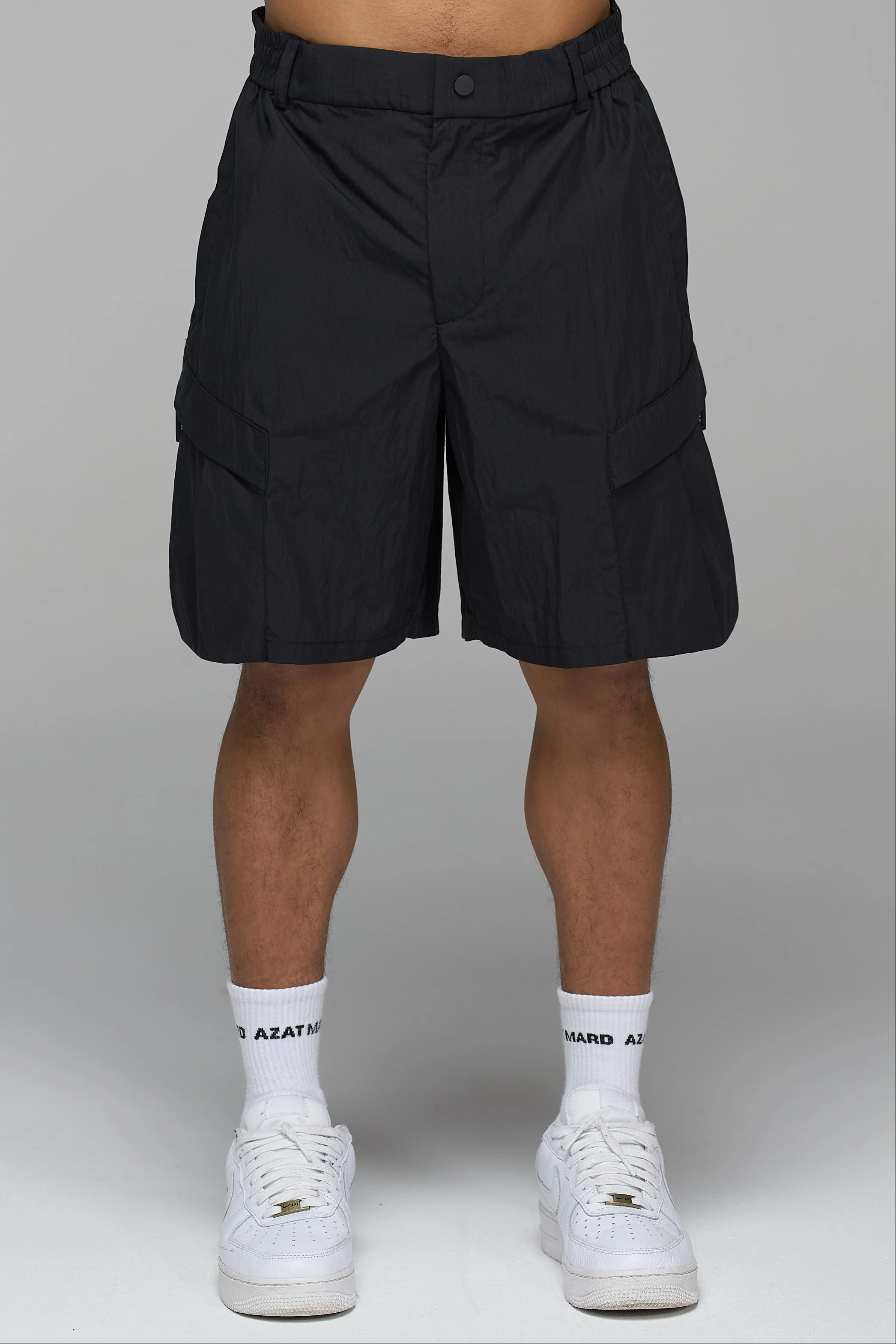 BLACK TECHNICAL COMBAT SHORTS - Image 3