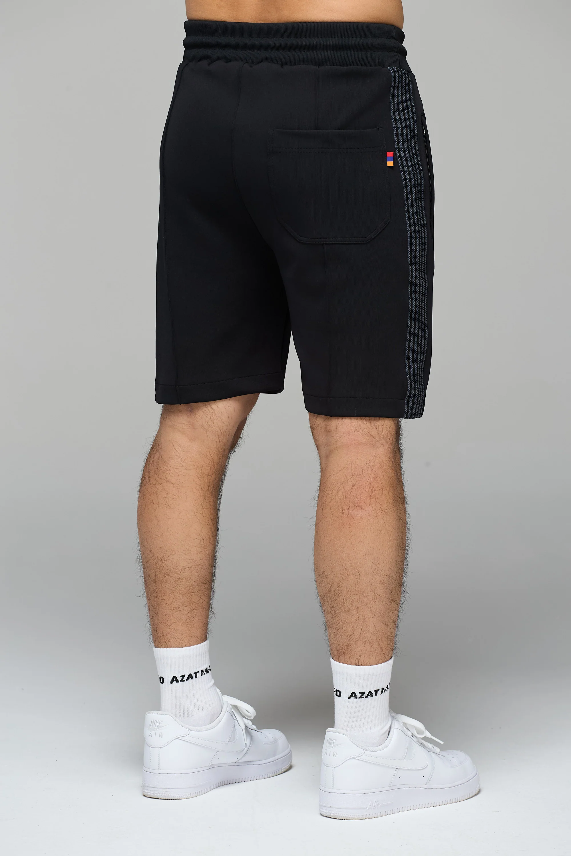 BLACK TRACKSUIT SHORTS - Image 5