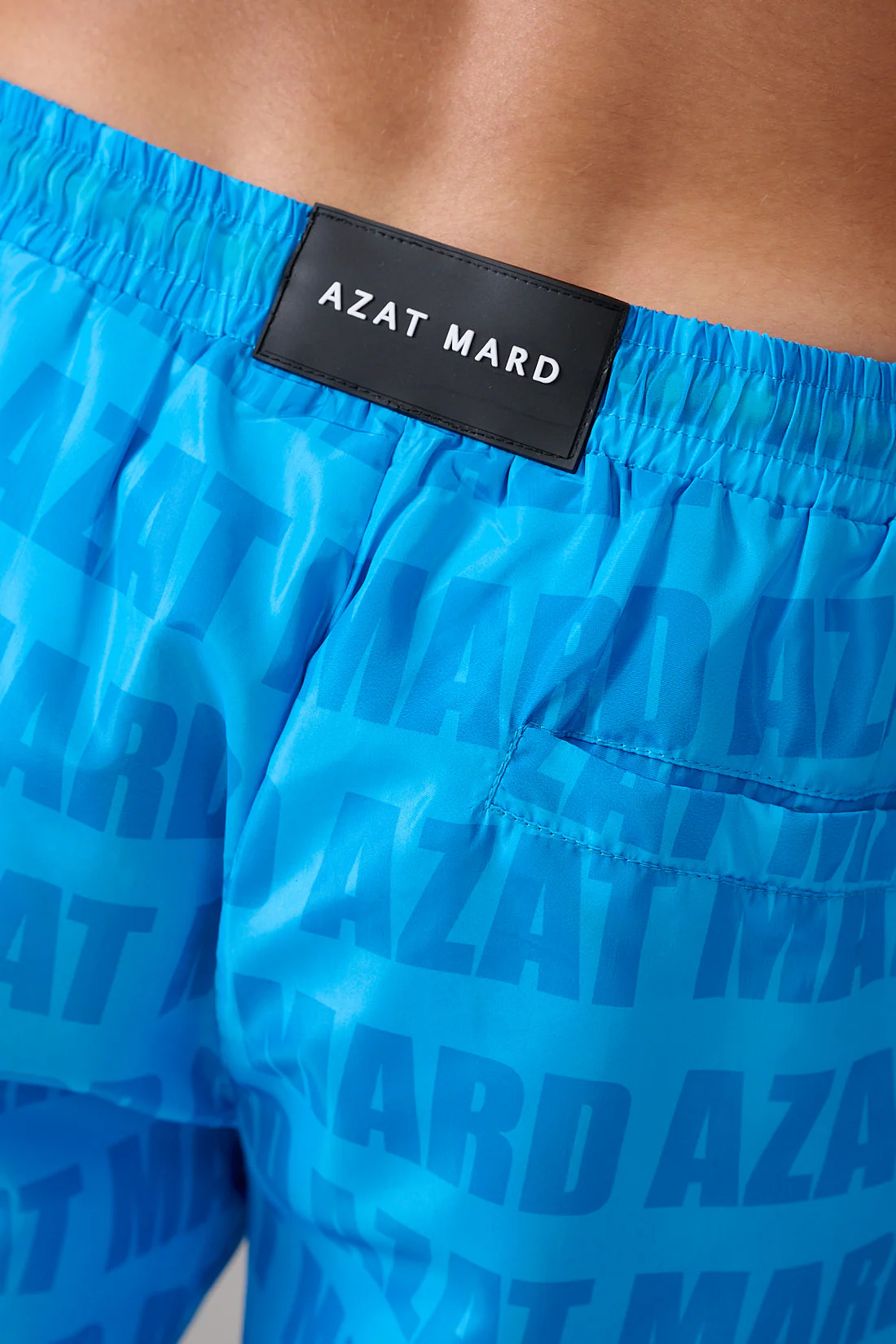 BLUE IMPACT LOGO SWIM SHORT - Image 4