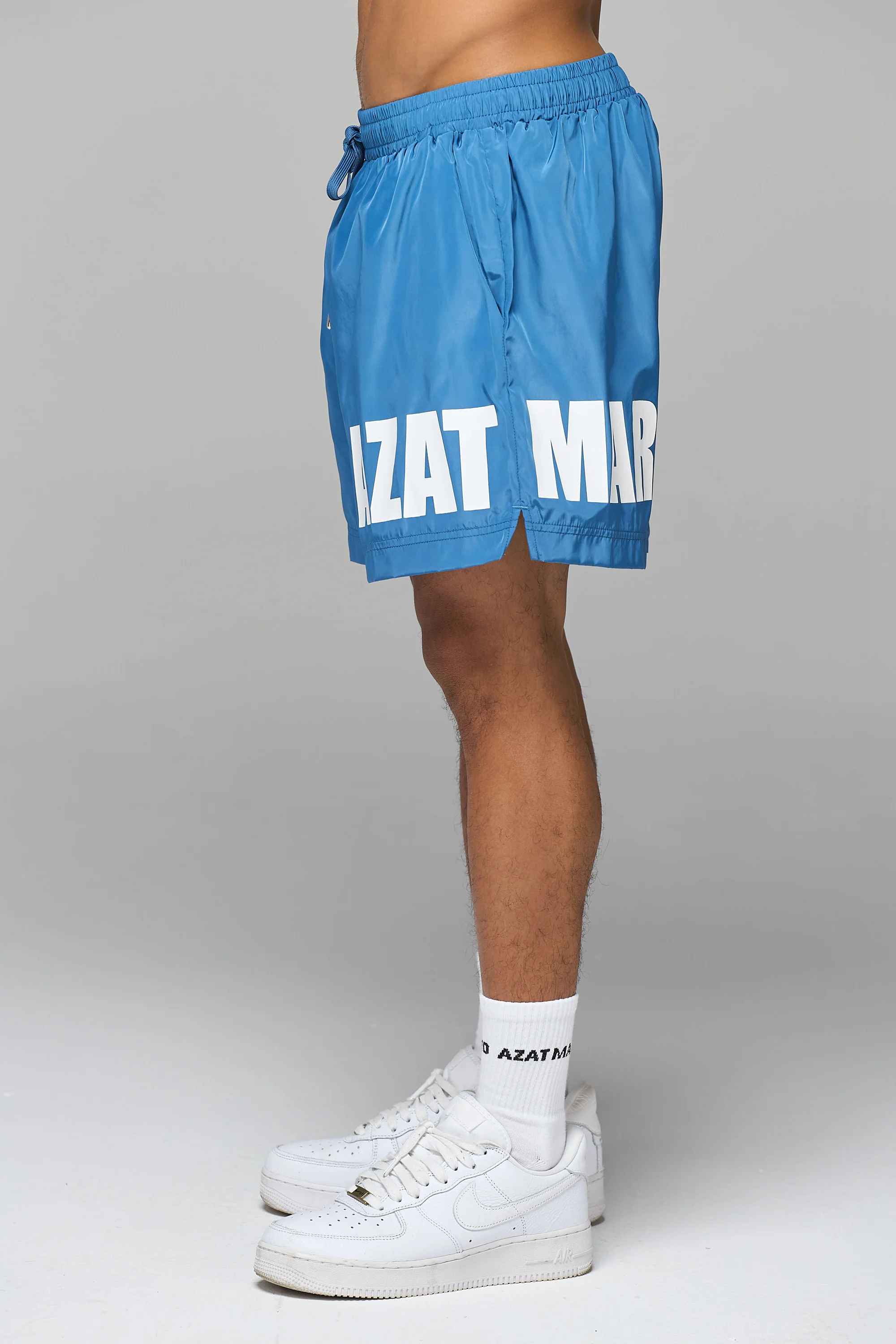 BLUE IMPACT LOGO SWIM SHORT - Image 3
