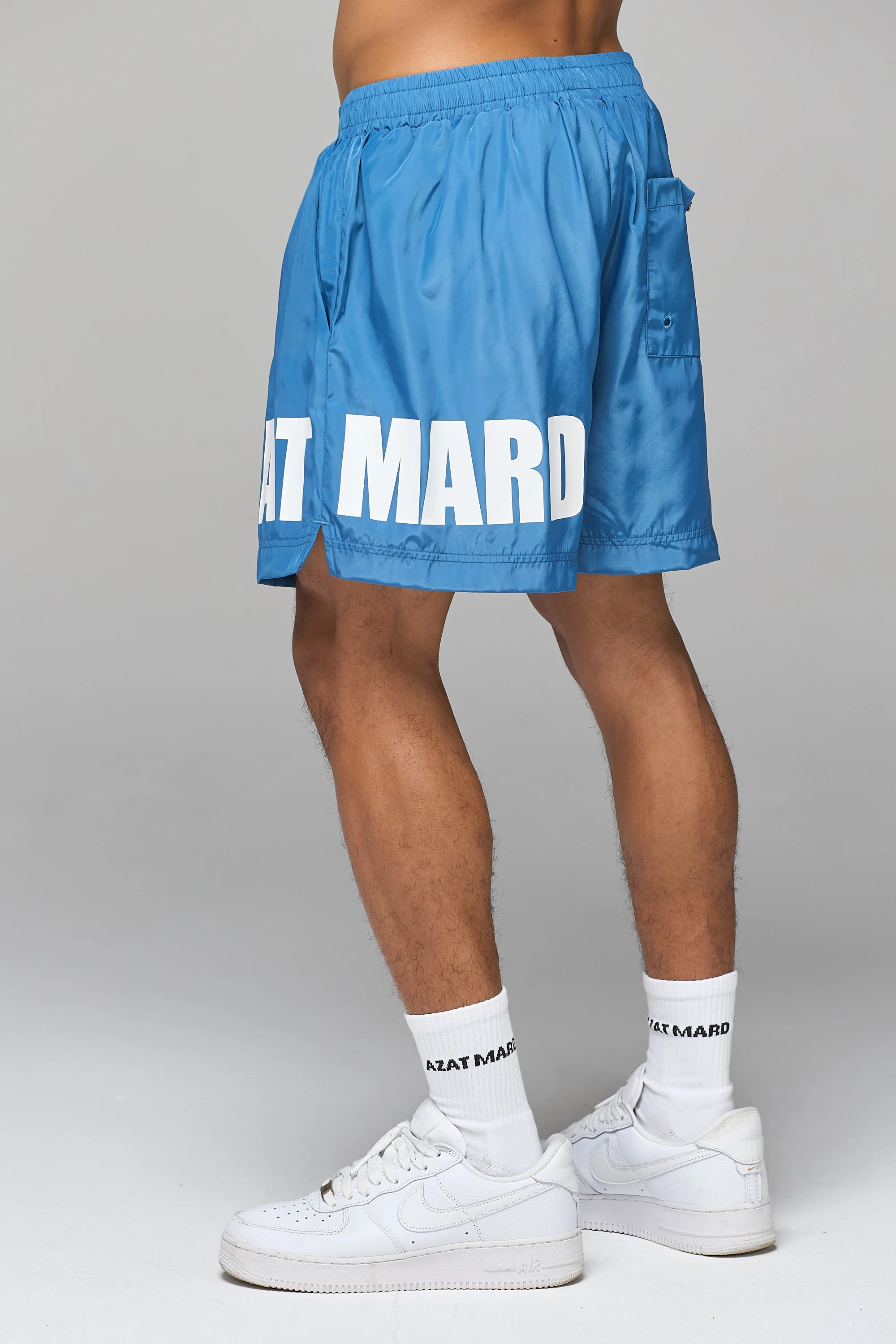 BLUE IMPACT LOGO SWIM SHORT - Image 4