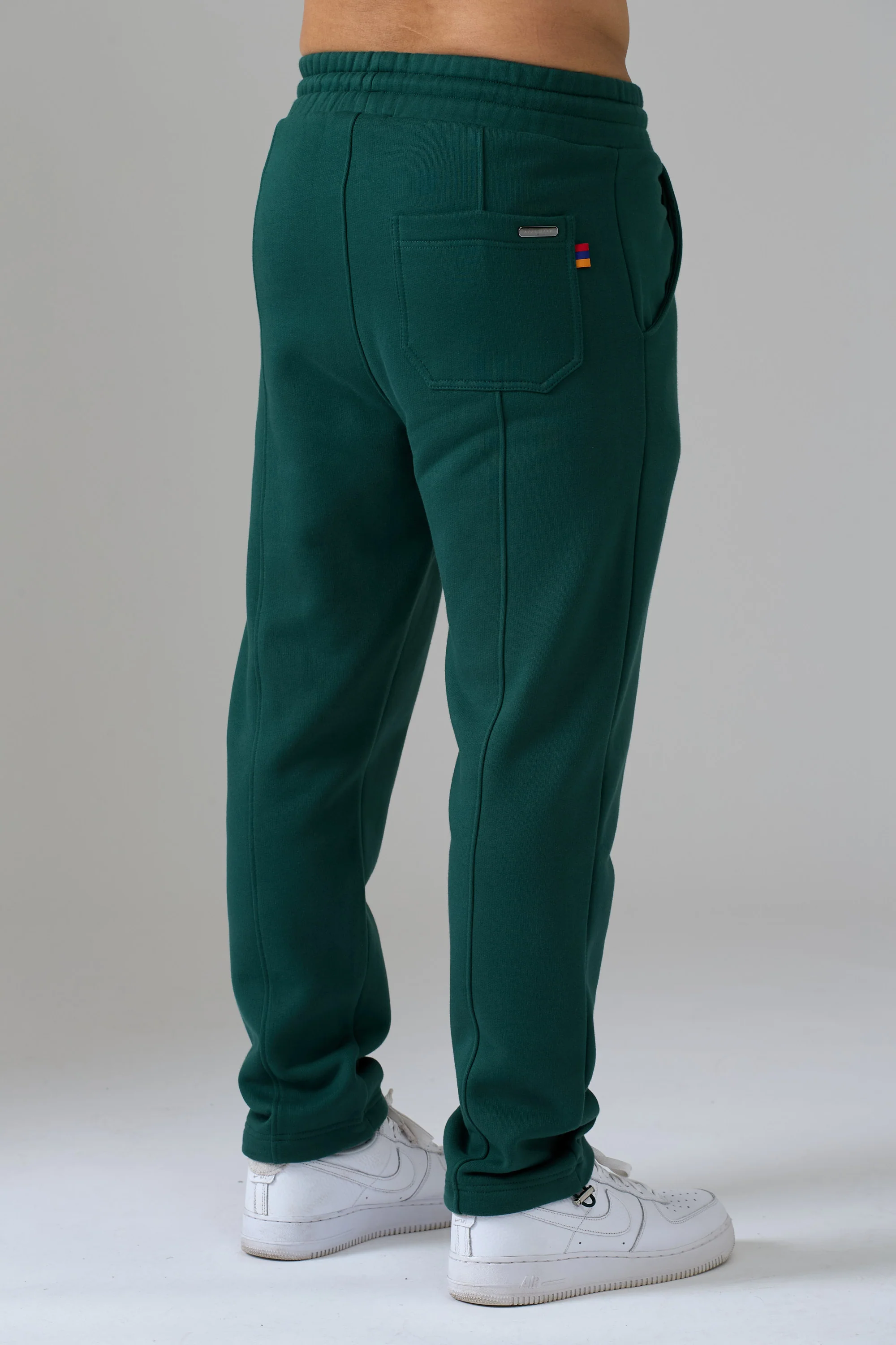 LES GENS GREEN CUFFED JOGGERS - Image 3