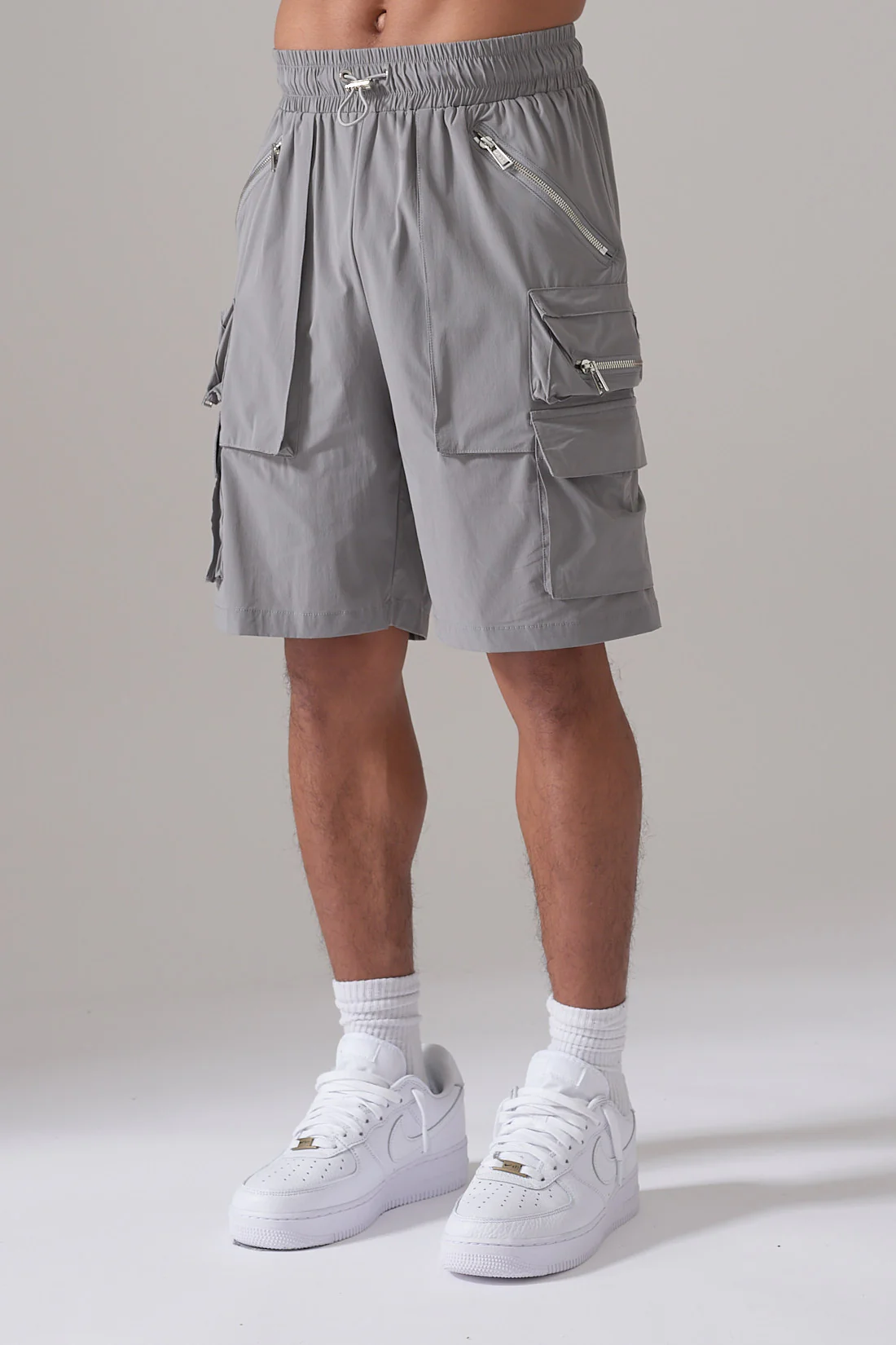 GREY COMBAT SHORTS - Image 2