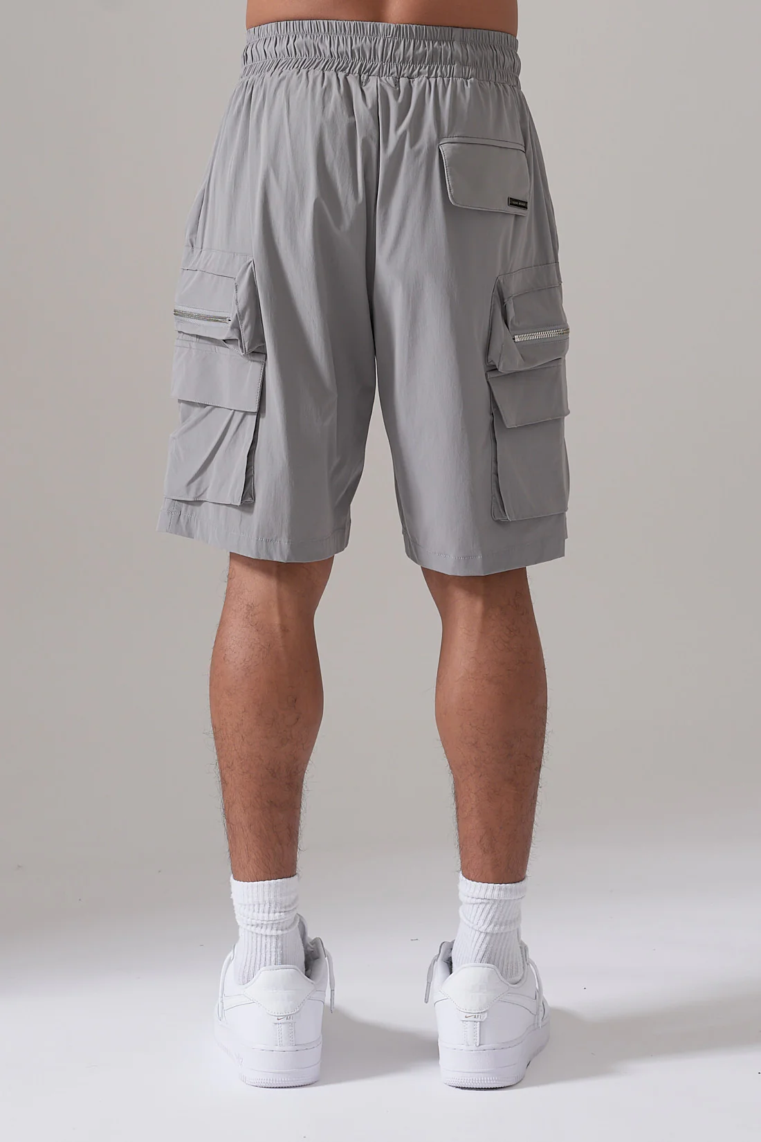 GREY COMBAT SHORTS - Image 3