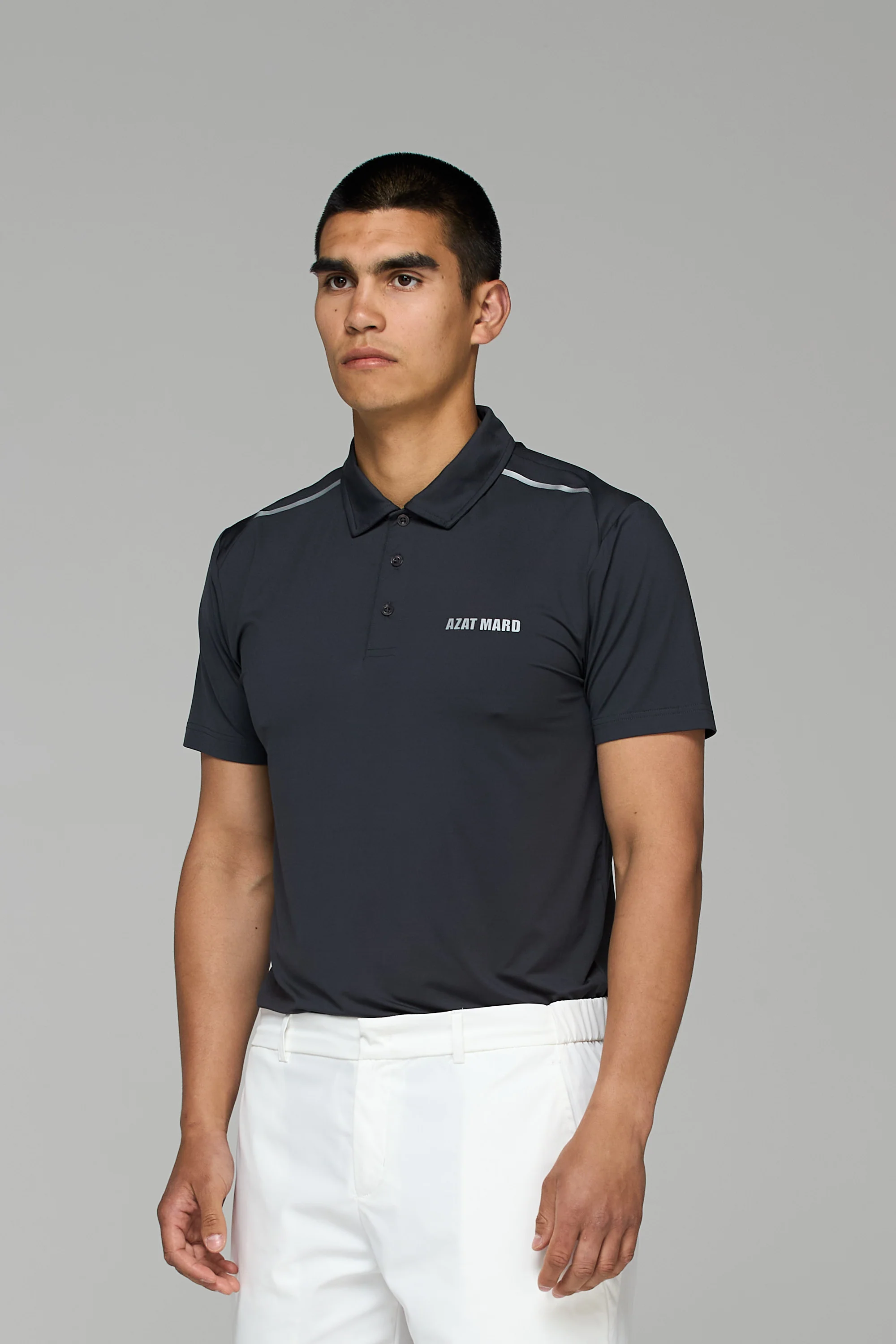 GREY ACTIVEWEAR POLO - Image 2