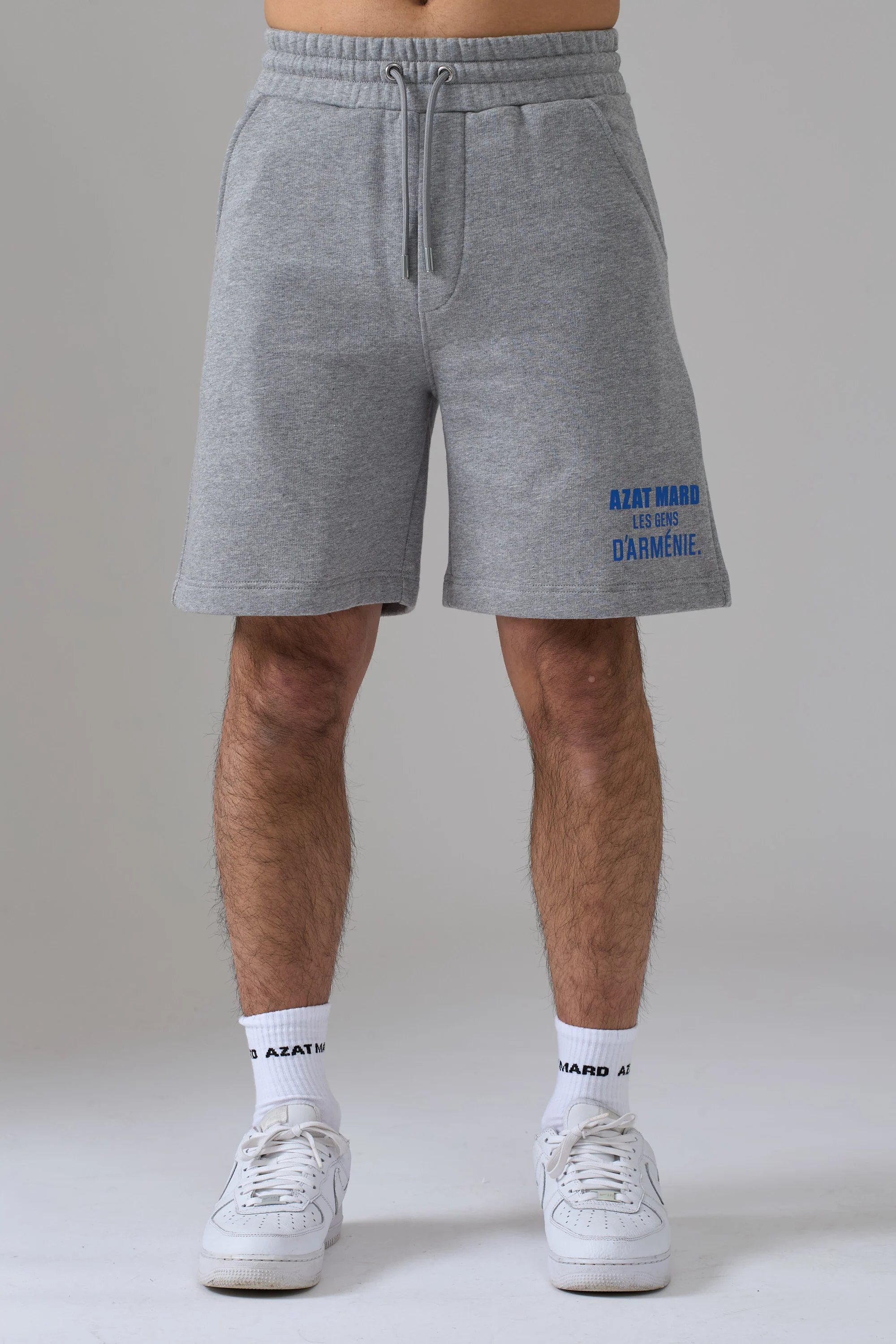 LES GENS HEATHER GREY WITH BLUE SHORTS - Image 4