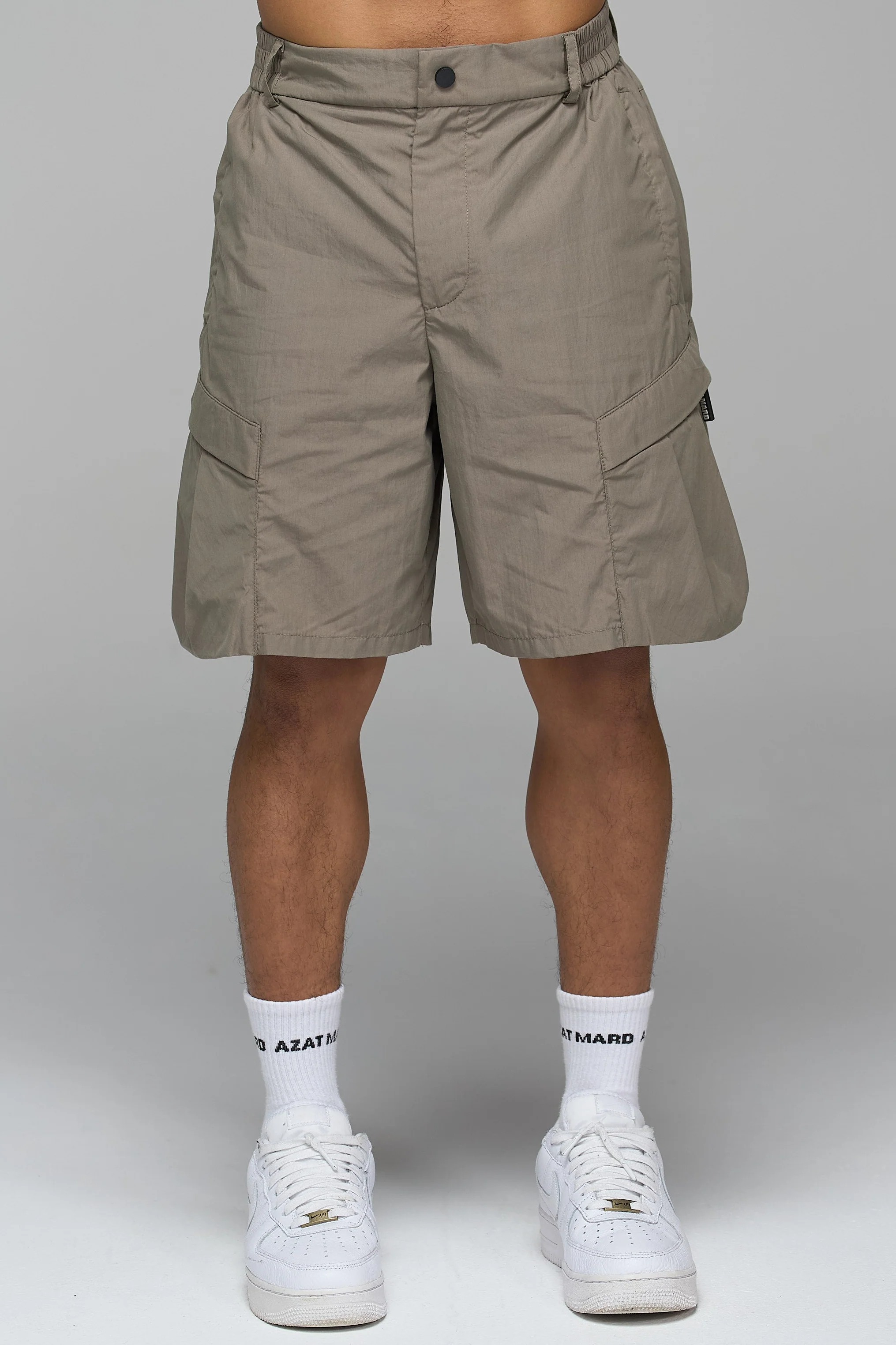 TAUPE TECHNICAL COMBAT SHORTS - Image 4