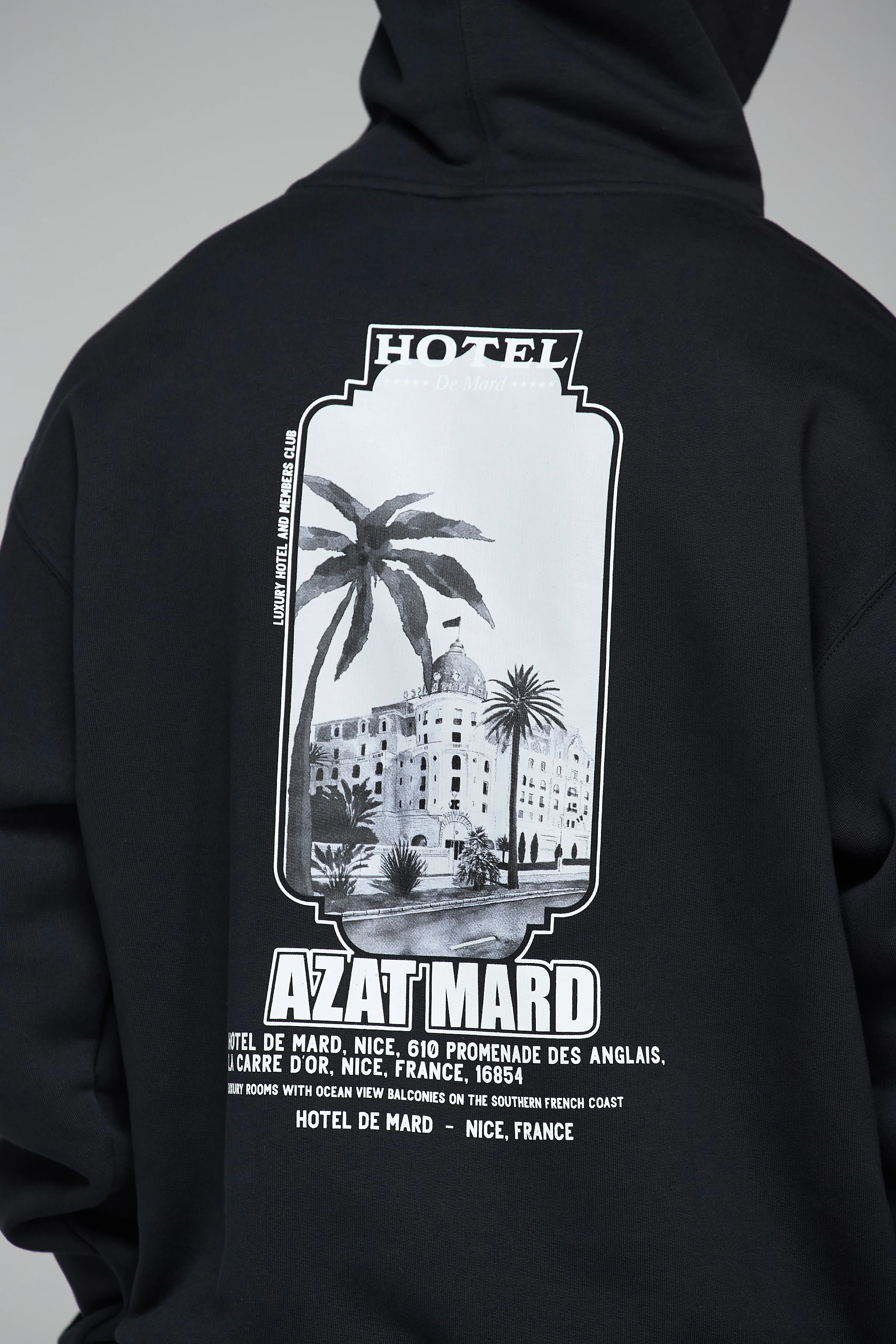 HOTEL DE MARD BLACK HOODIE - Image 3
