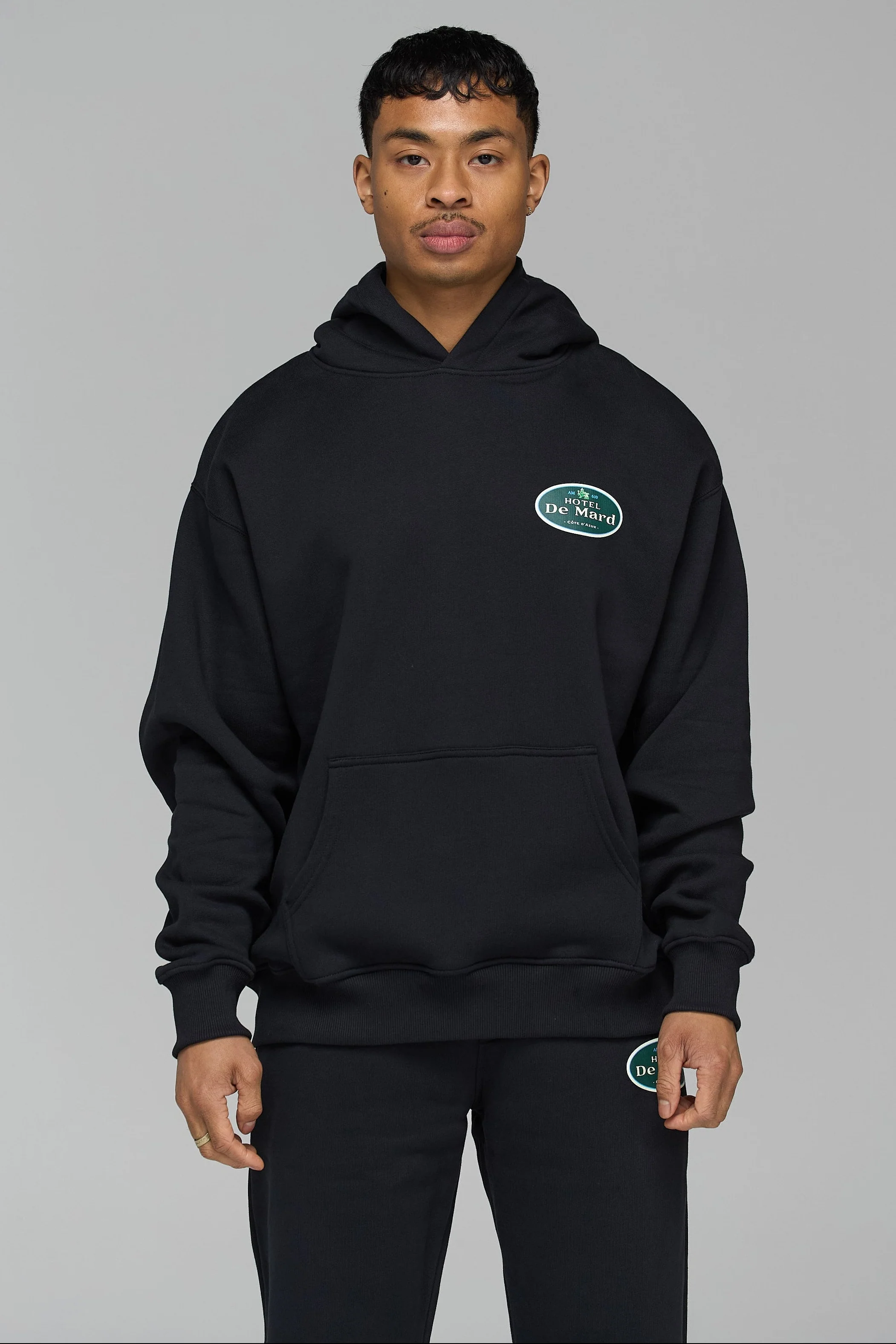 HOTEL DE MARD BLACK HOODIE - Image 4
