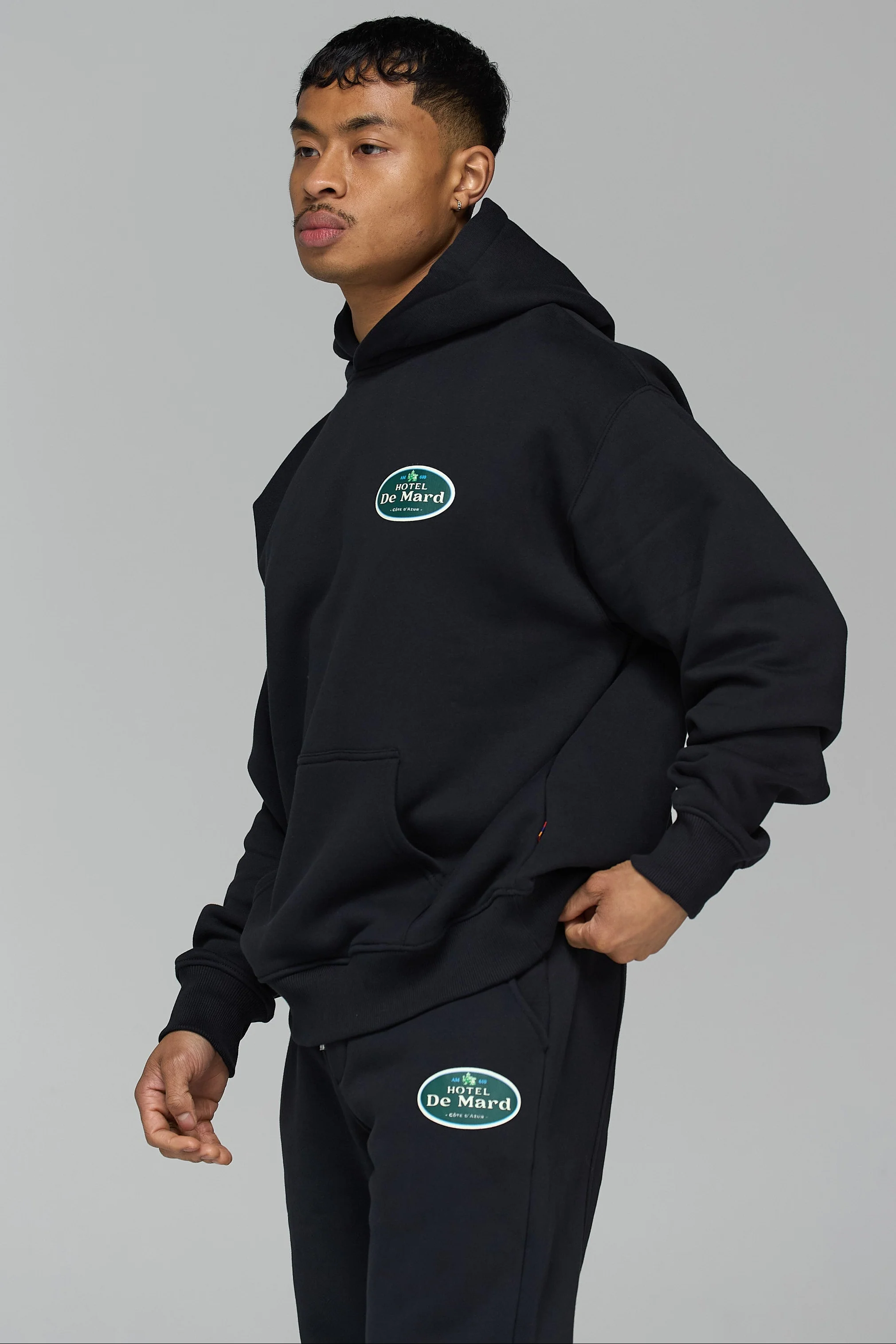 HOTEL DE MARD BLACK HOODIE - Image 6
