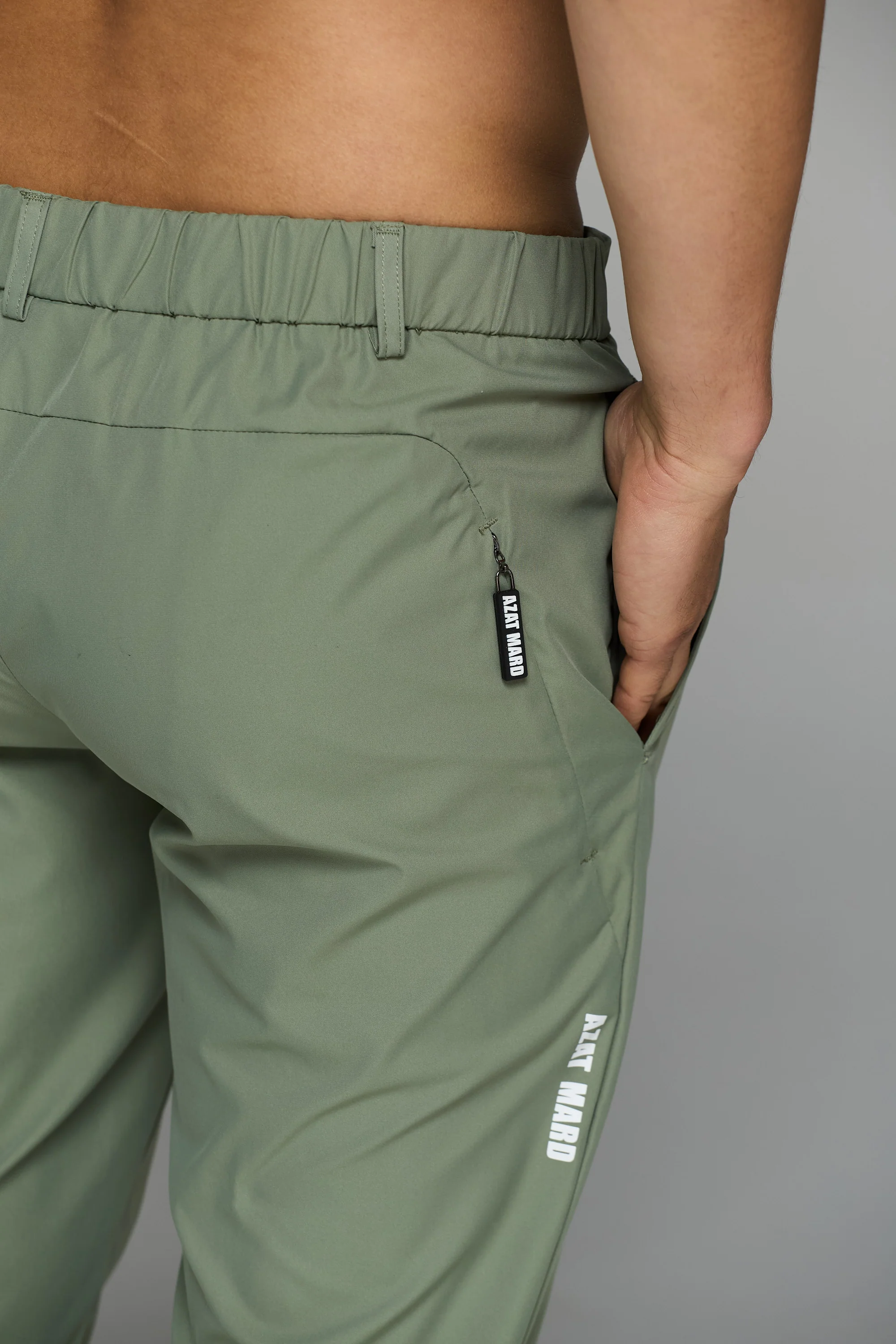 KHAKI ACTIVEWEAR TROUSERS - Image 6