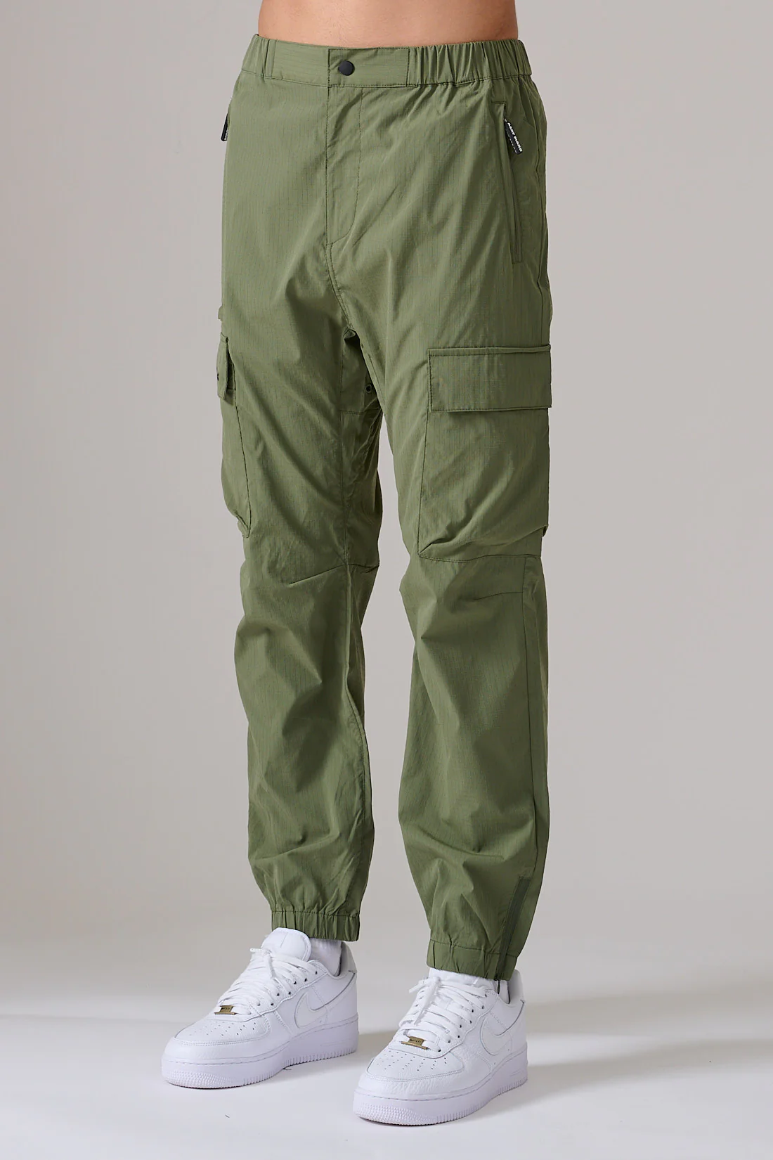 KHAKI CUFFED RIPSTOP PANTS - Image 4