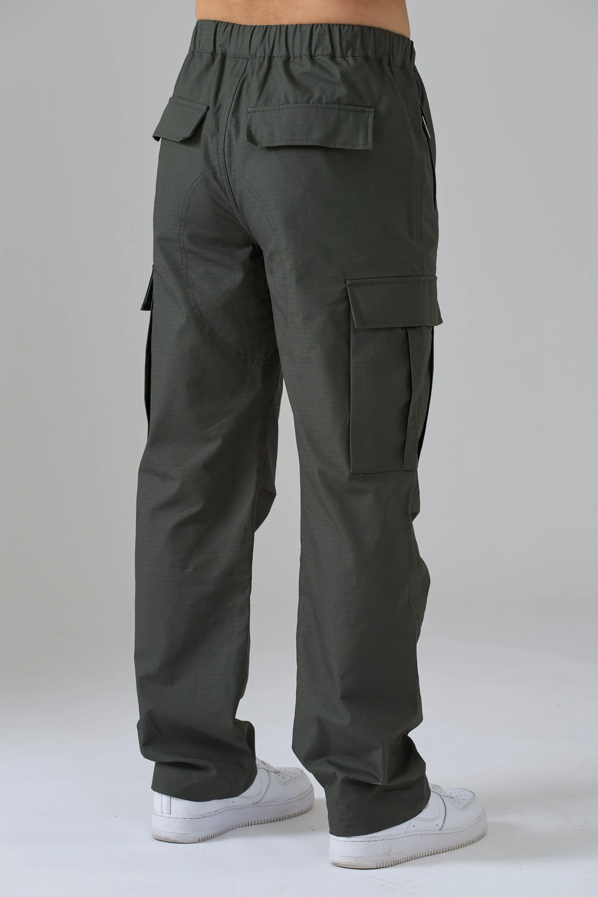 KHAKI STRAIGHT LEG RIPSTOP PANTS - Image 3