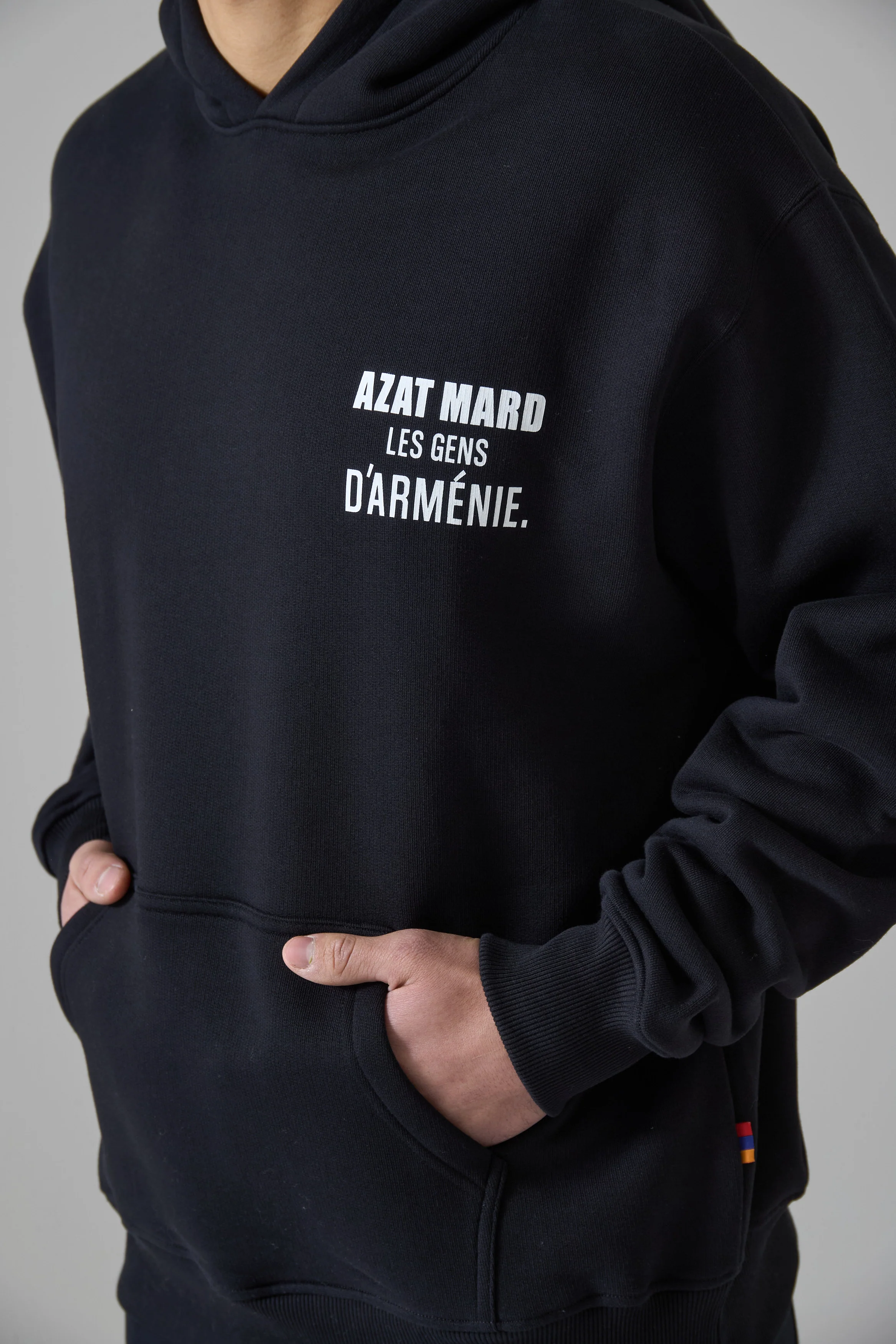 LES GENS BLACK/WHITE HOODIE - Image 7