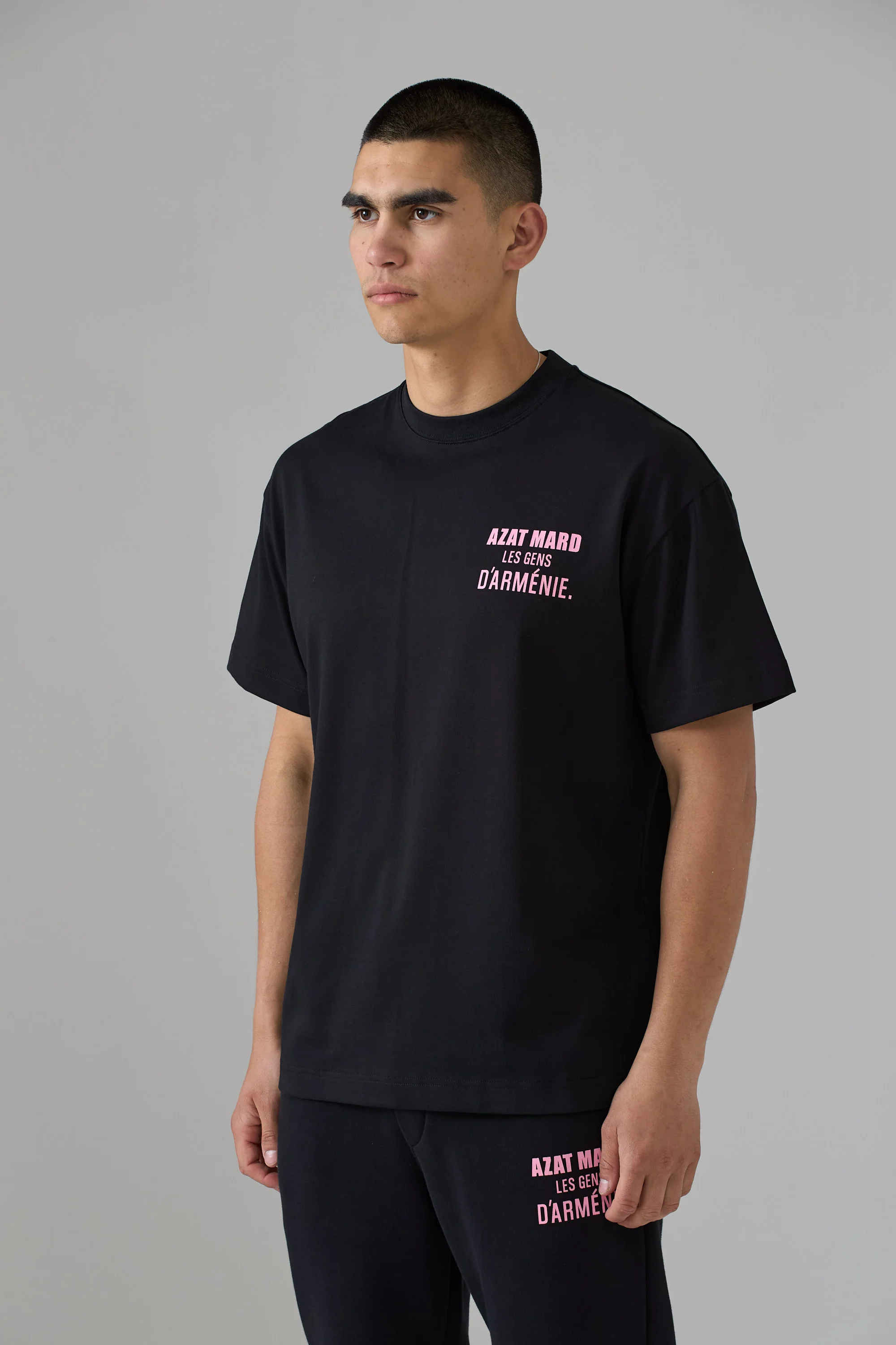 LES GENS BLACK/PINK T-SHIRT - Image 3