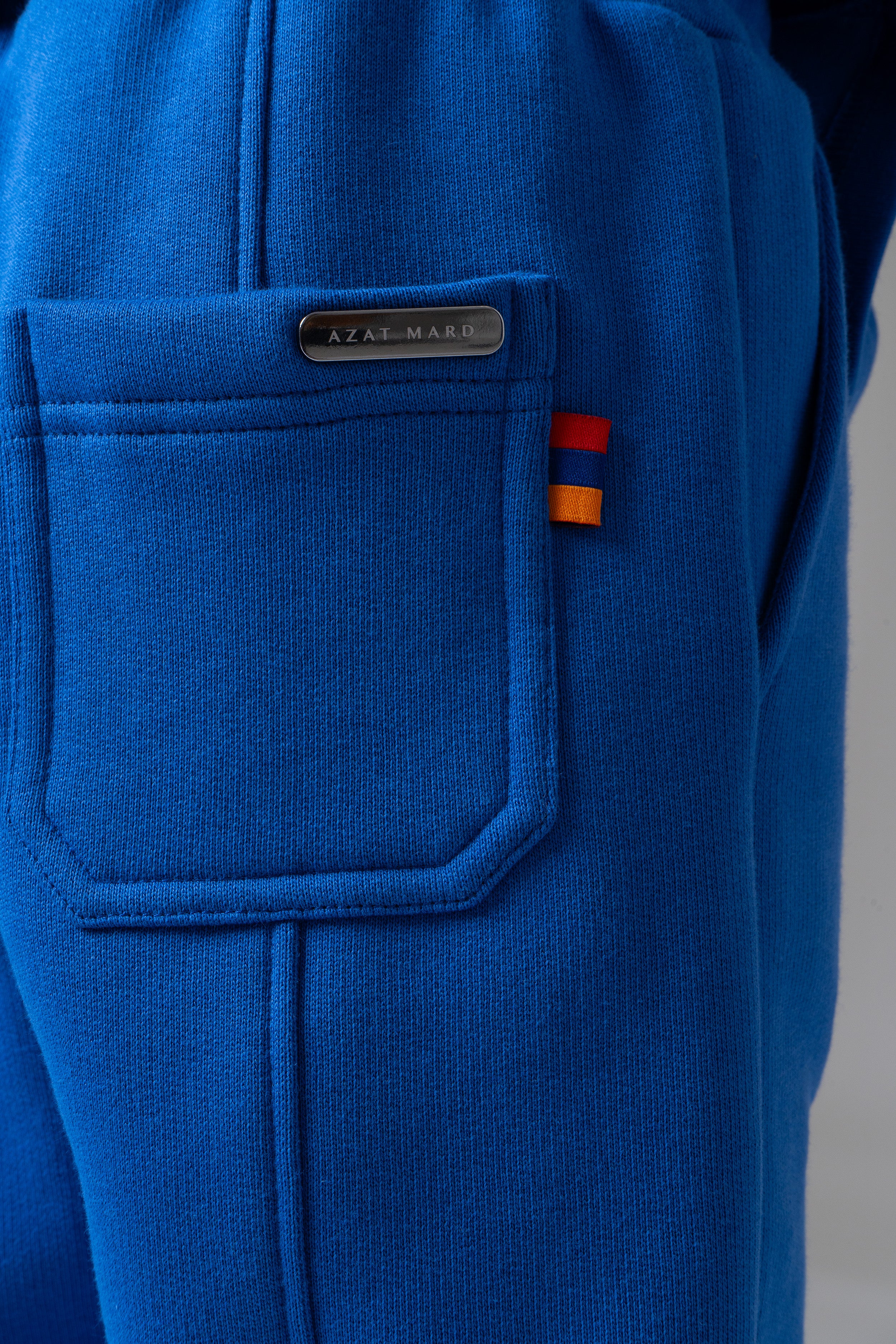LES GENS COBALT BLUE/WHITE KIDS JOGGERS - Image 3