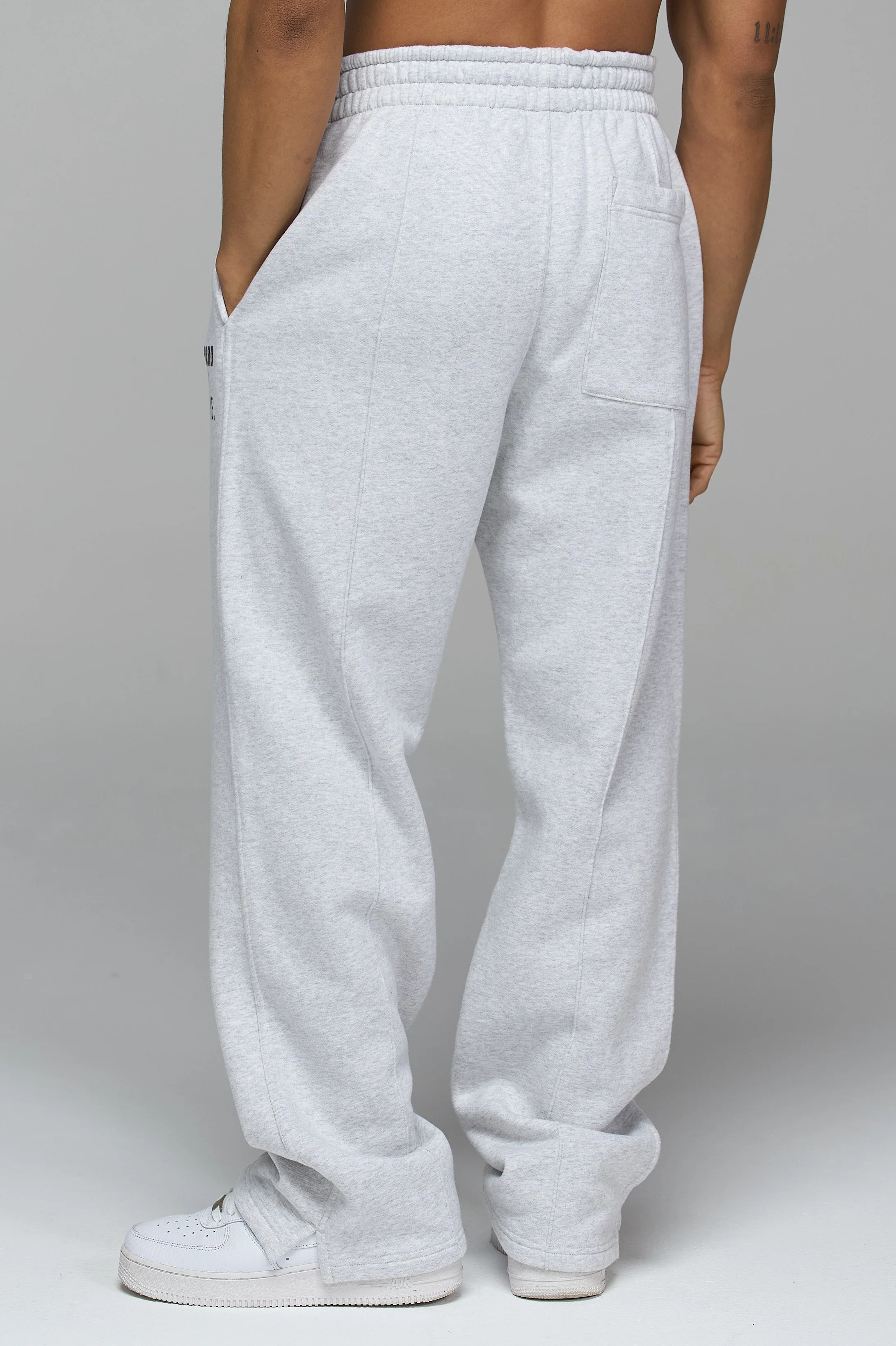LES GENS MARL GREY RELAXED STRAIGHT LEG JOGGERS - Image 4