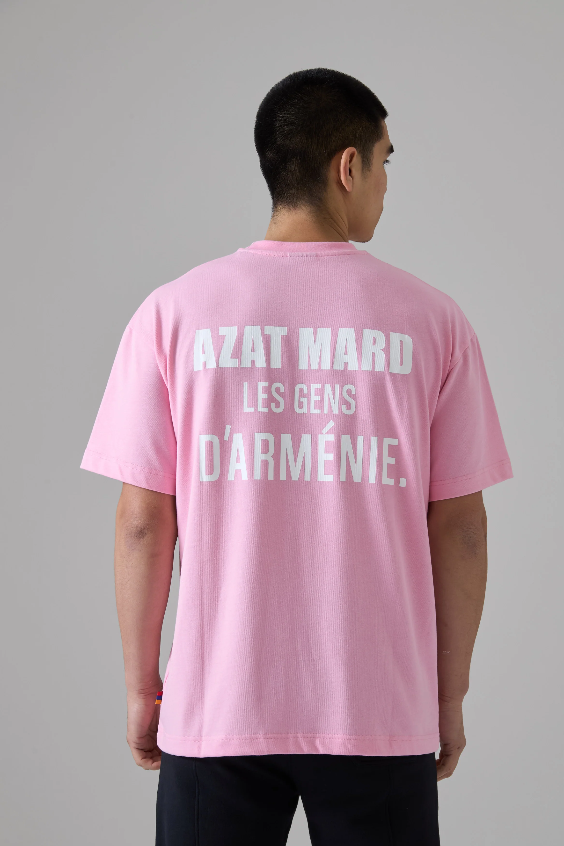 LES GENS PINK/WHITE T-SHIRT - Image 3