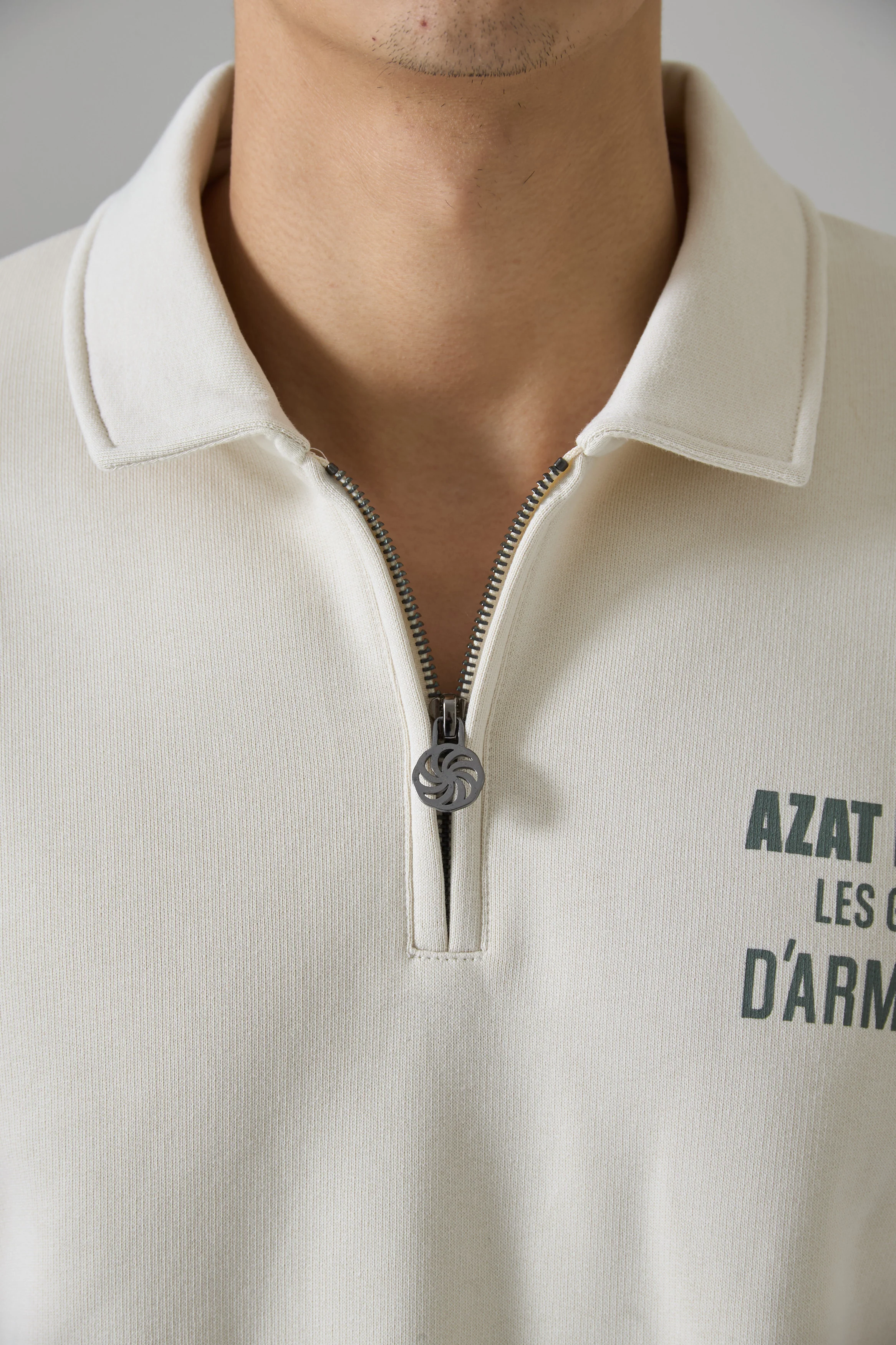 LES GENS STONE/GREEN QUARTER ZIP - Image 7