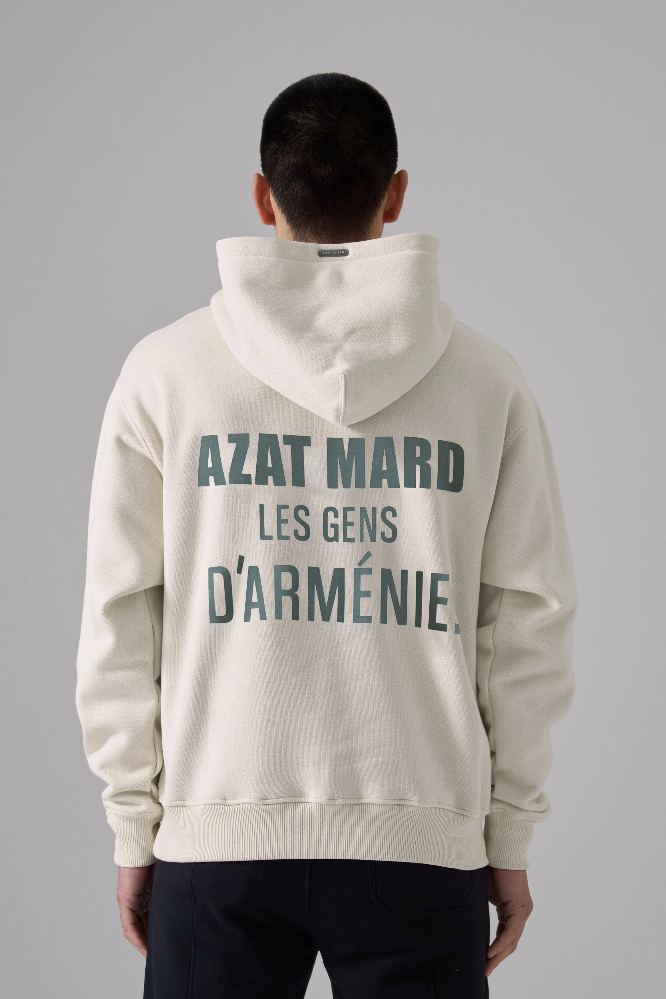 LES GENS STONE/GREEN HOODIE - Image 4