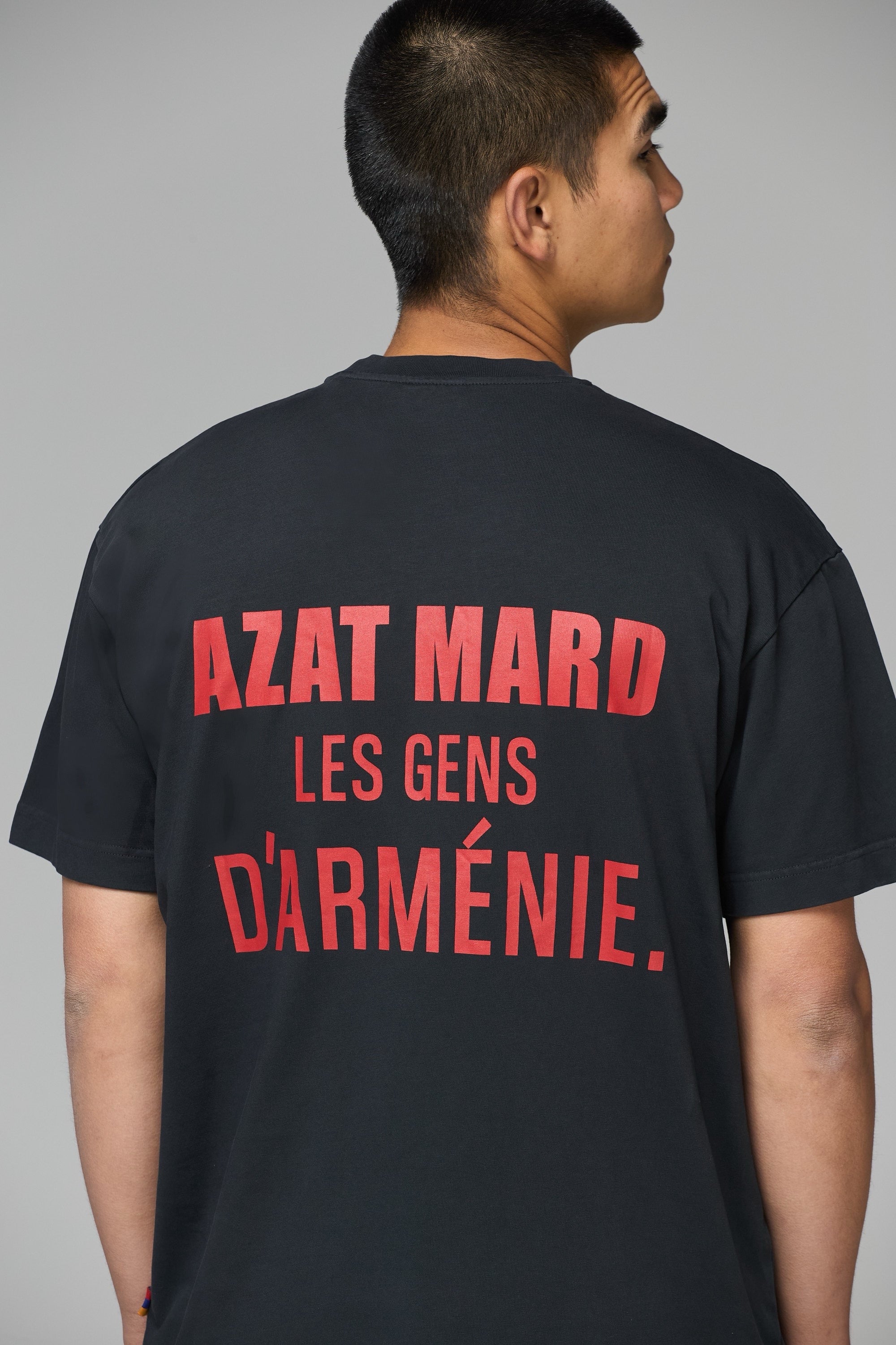 LES GENS WASHED BLACK/RED T-SHIRT - Image 3