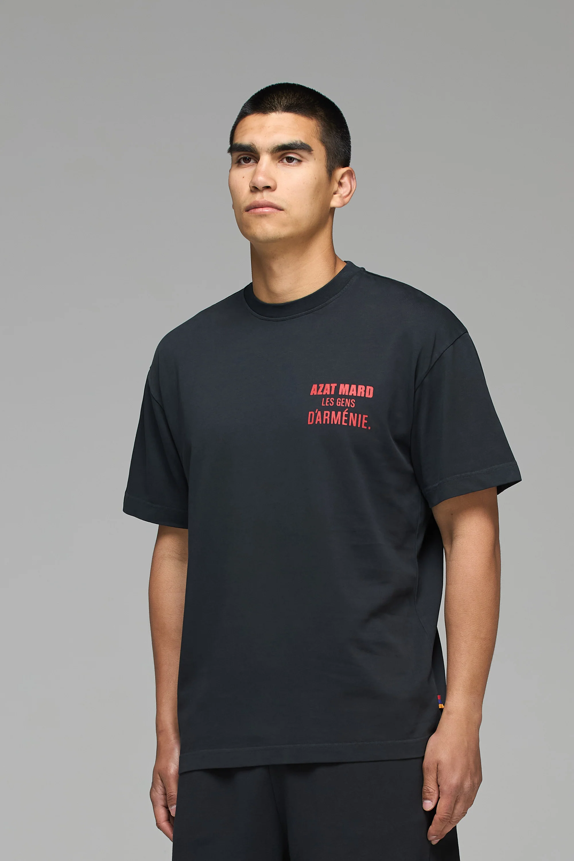 LES GENS WASHED BLACK/RED T-SHIRT - Image 5