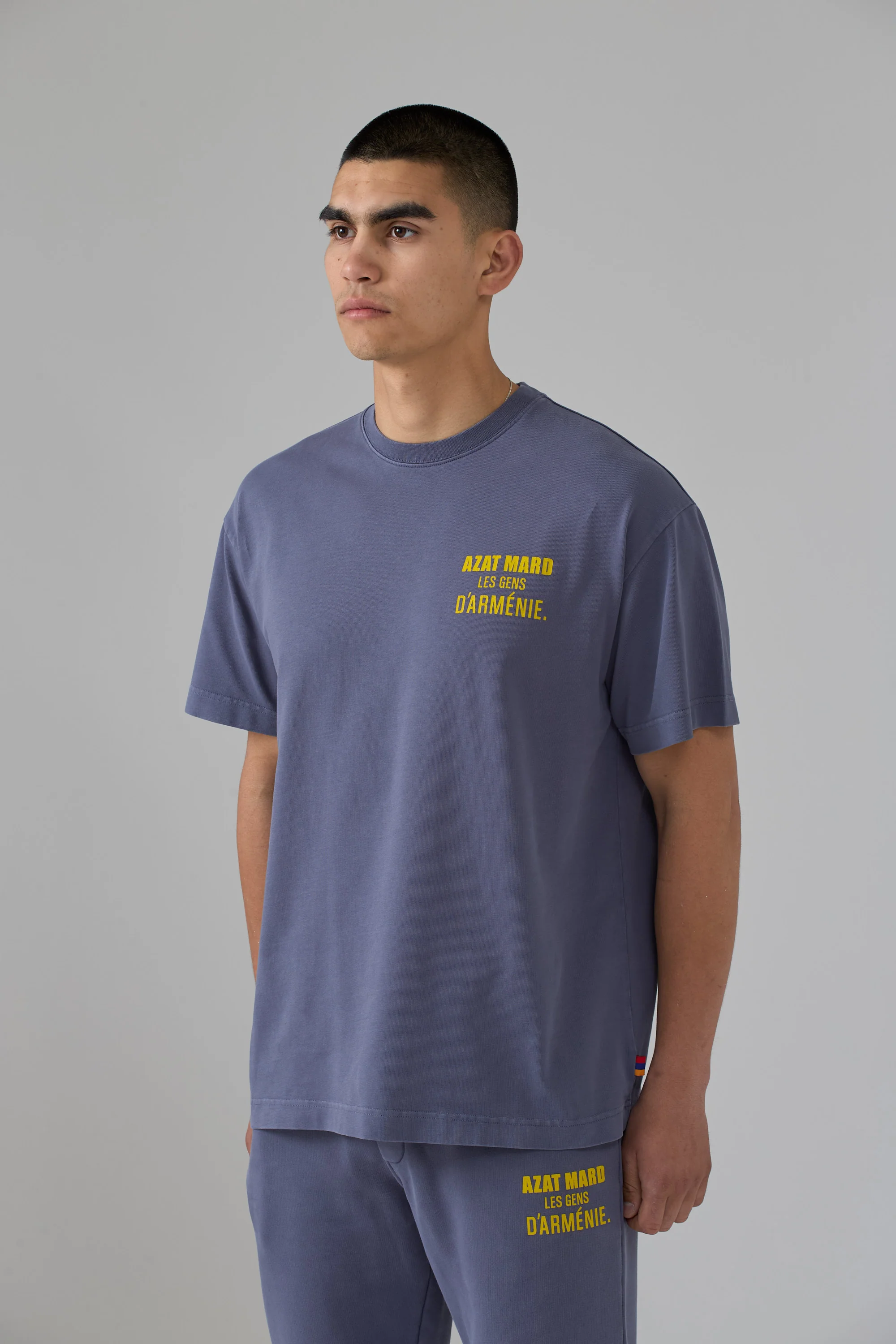 LES GENS WASHED NAVY T-SHIRT - Image 3