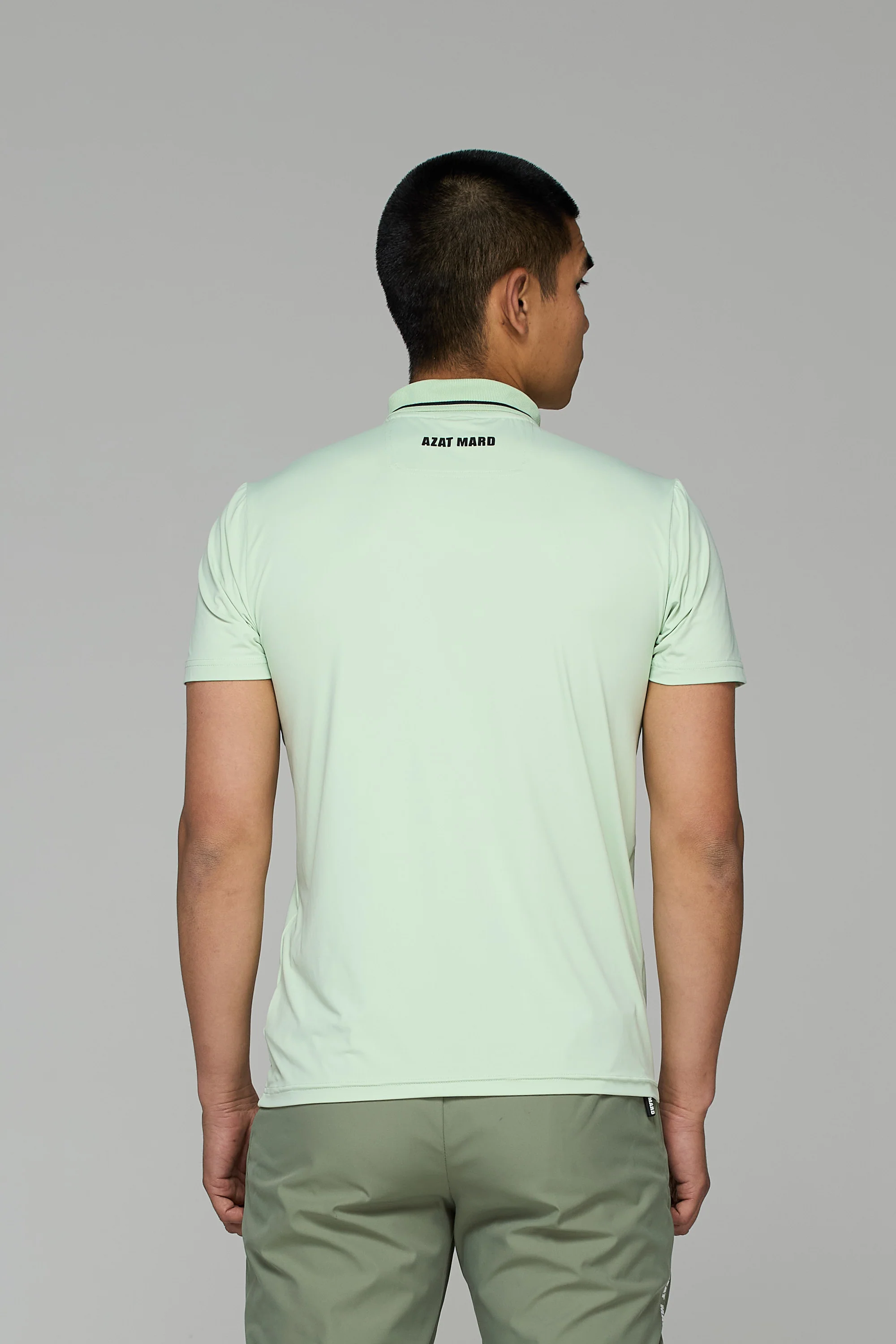 PASTEL GREEN ACTIVEWEAR POLO SHIRT - Image 3