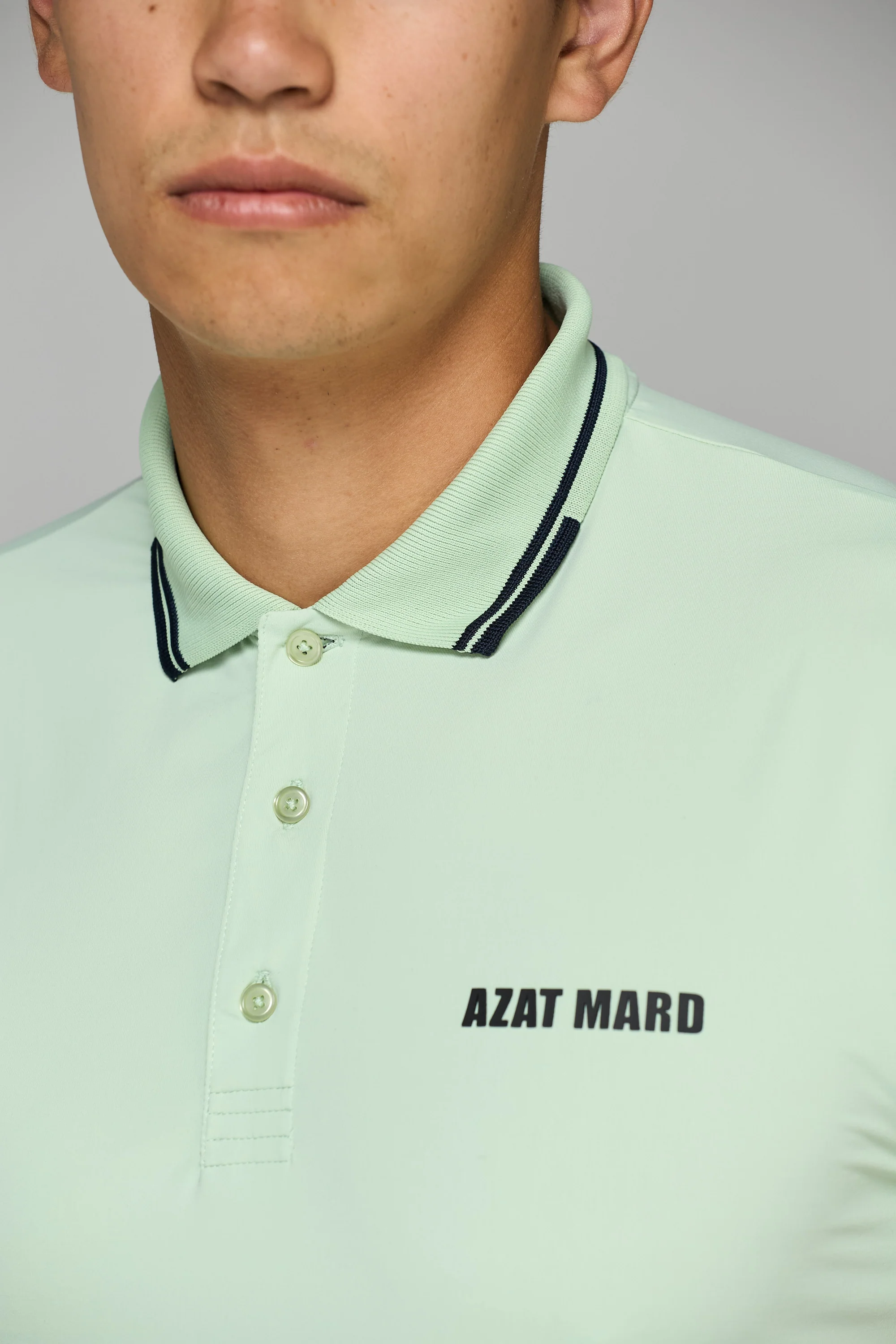 PASTEL GREEN ACTIVEWEAR POLO SHIRT - Image 4