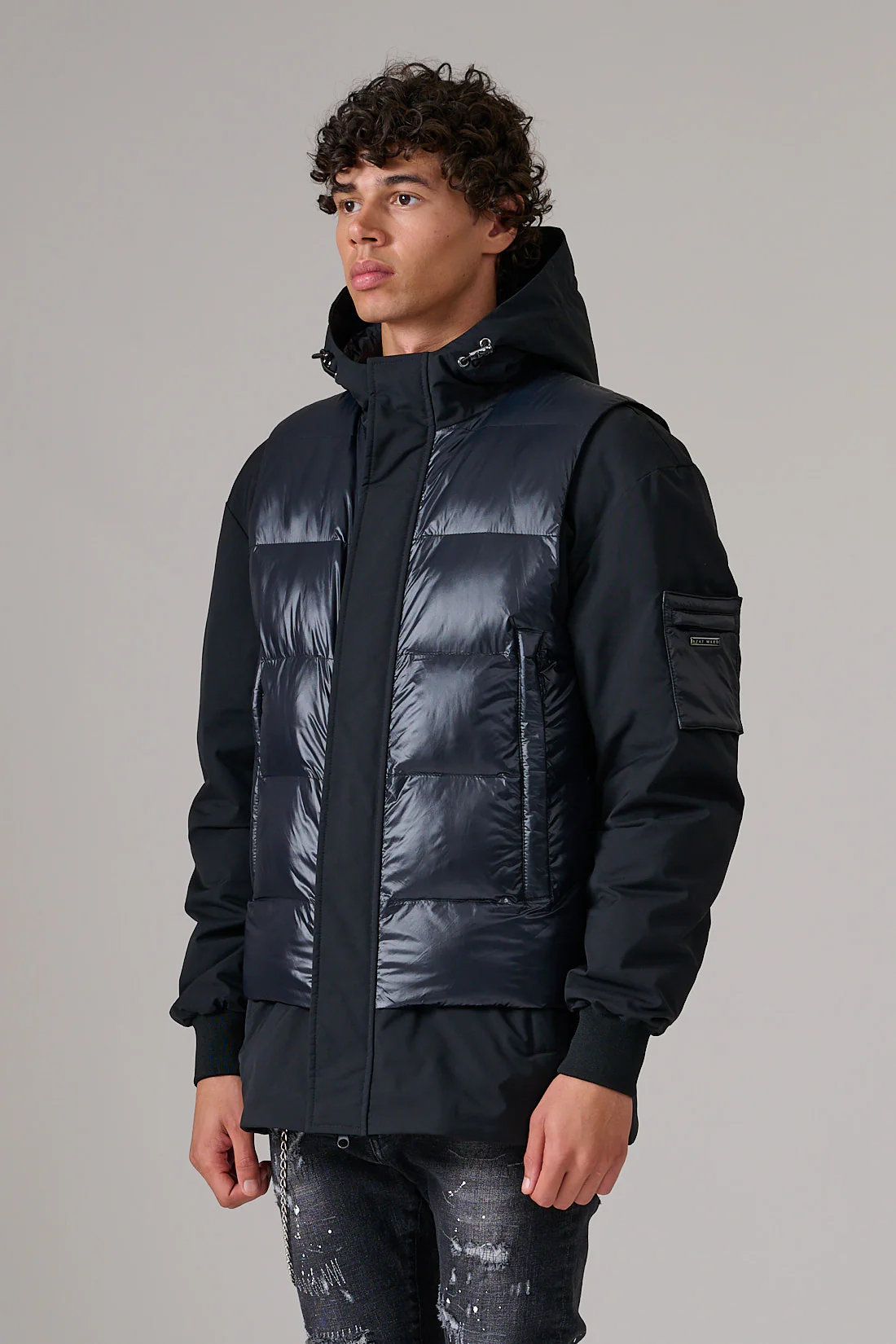 LONG DOWN PUFFER COAT - Image 4