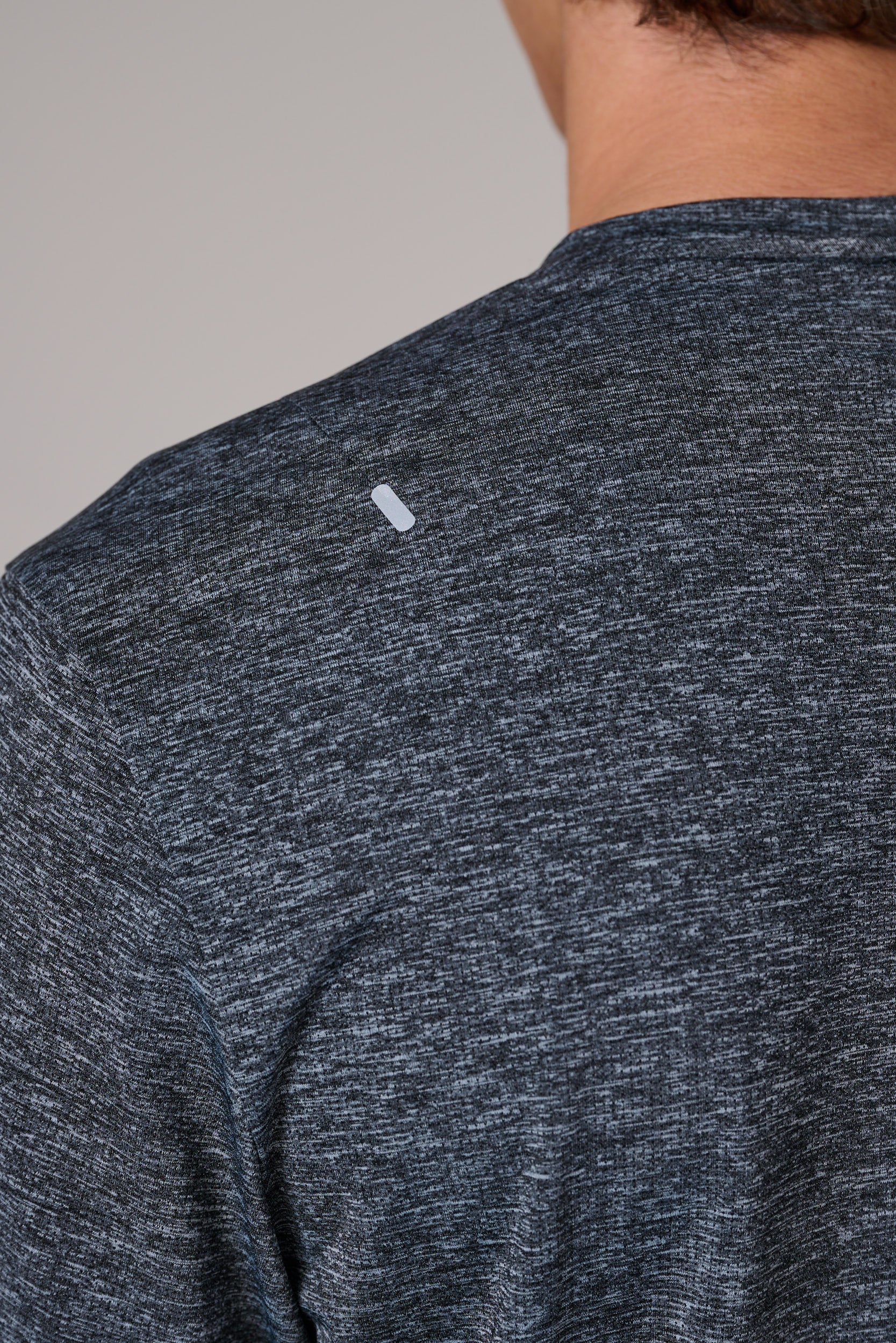 BLACK/GREY MARL ACTIVEWEAR T-SHIRT - Image 5