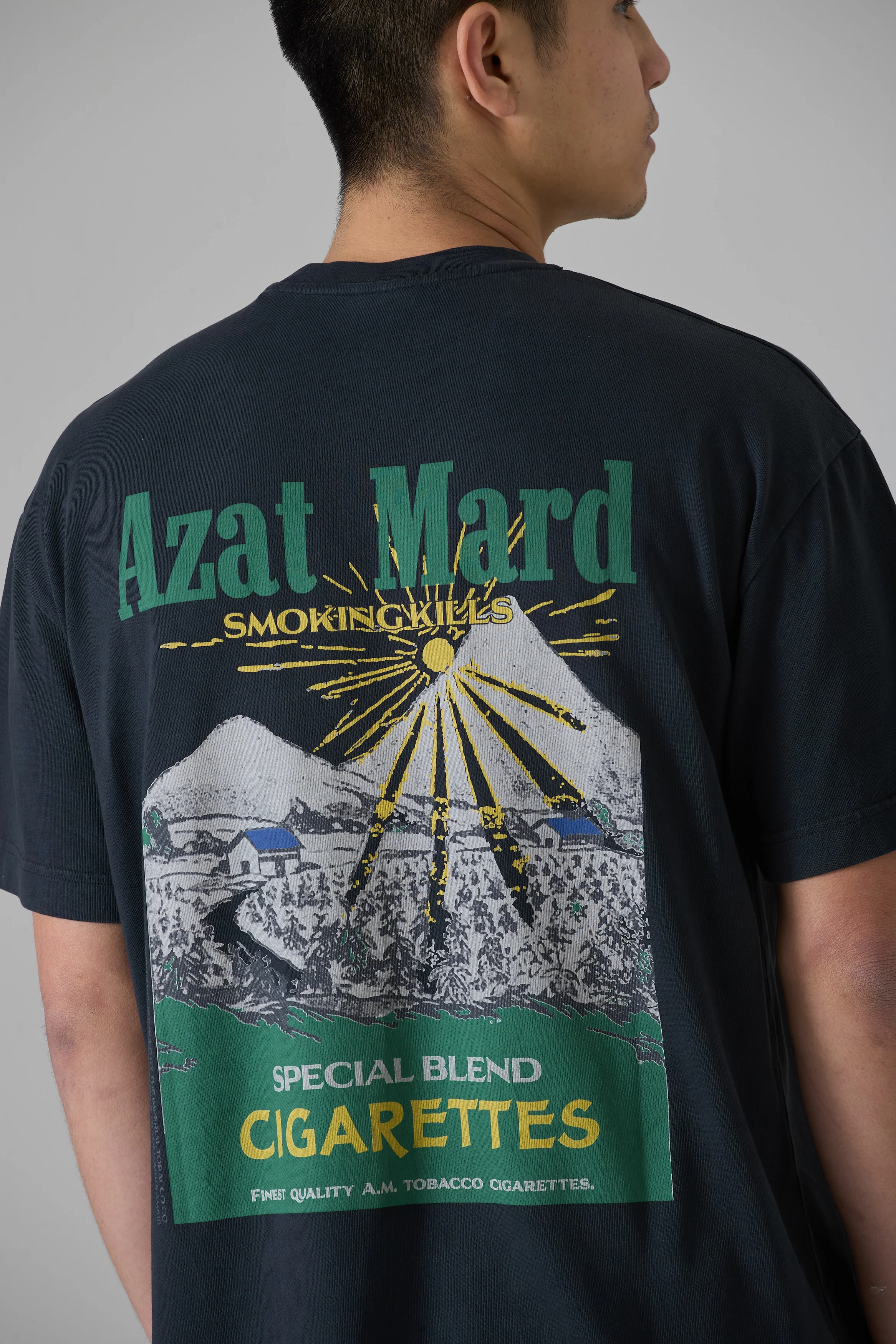 SPECIAL BLENDS WASHED BLACK T-SHIRT - Image 5