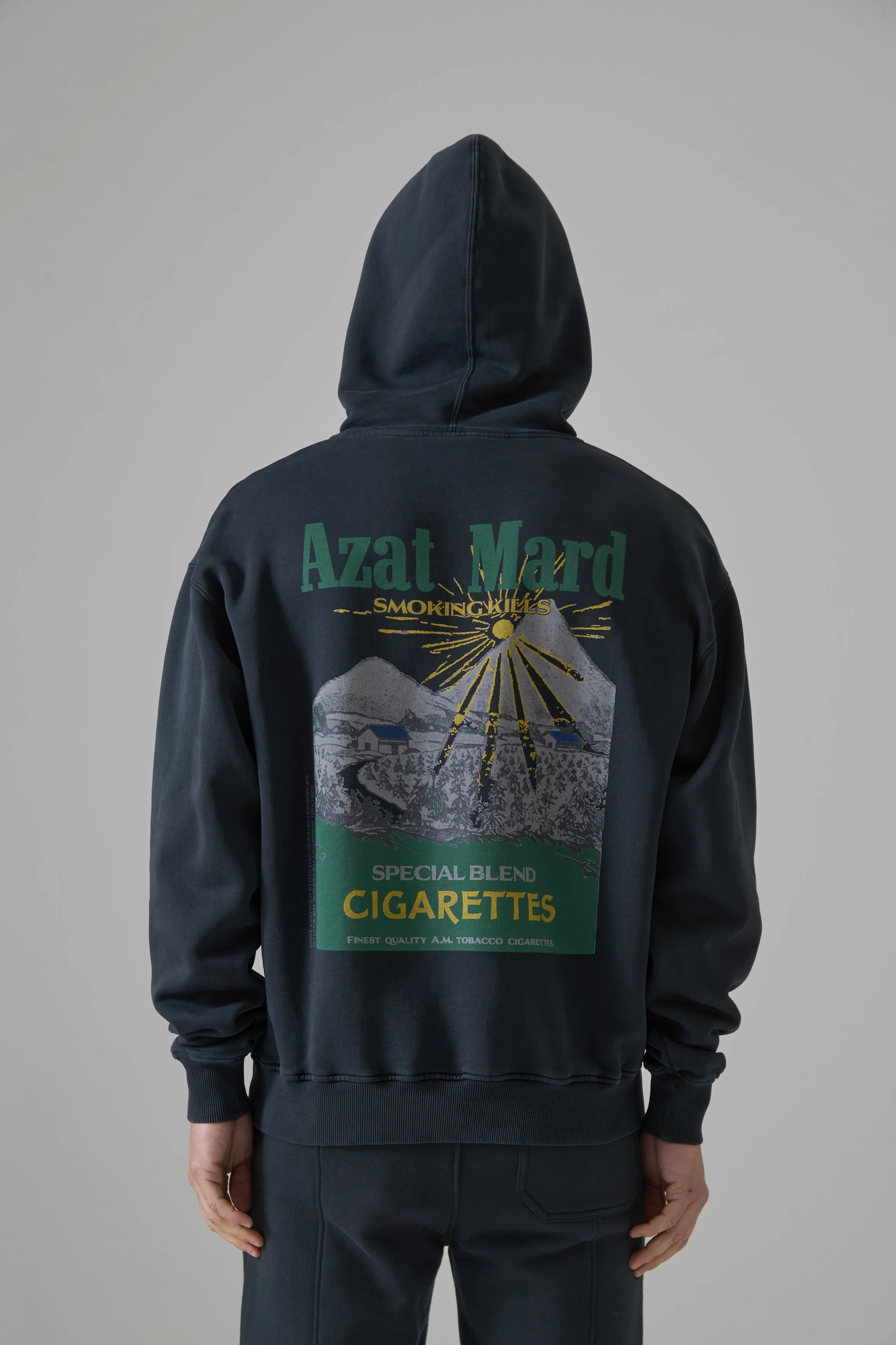 SPECIAL BLENDS WASHED BLACK HOODIE - Image 7