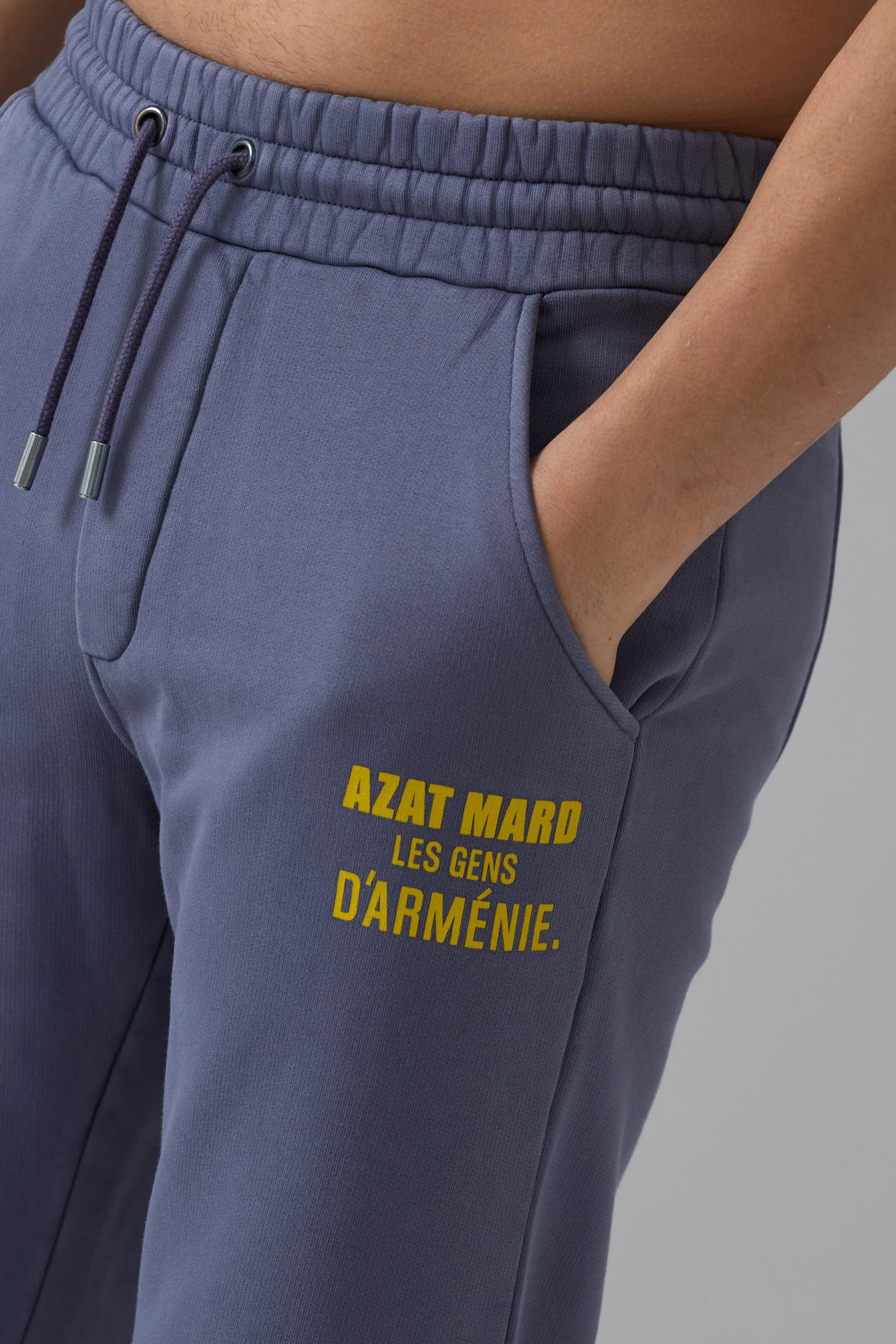 LES GENS WASHED NAVY JOGGERS - Image 5