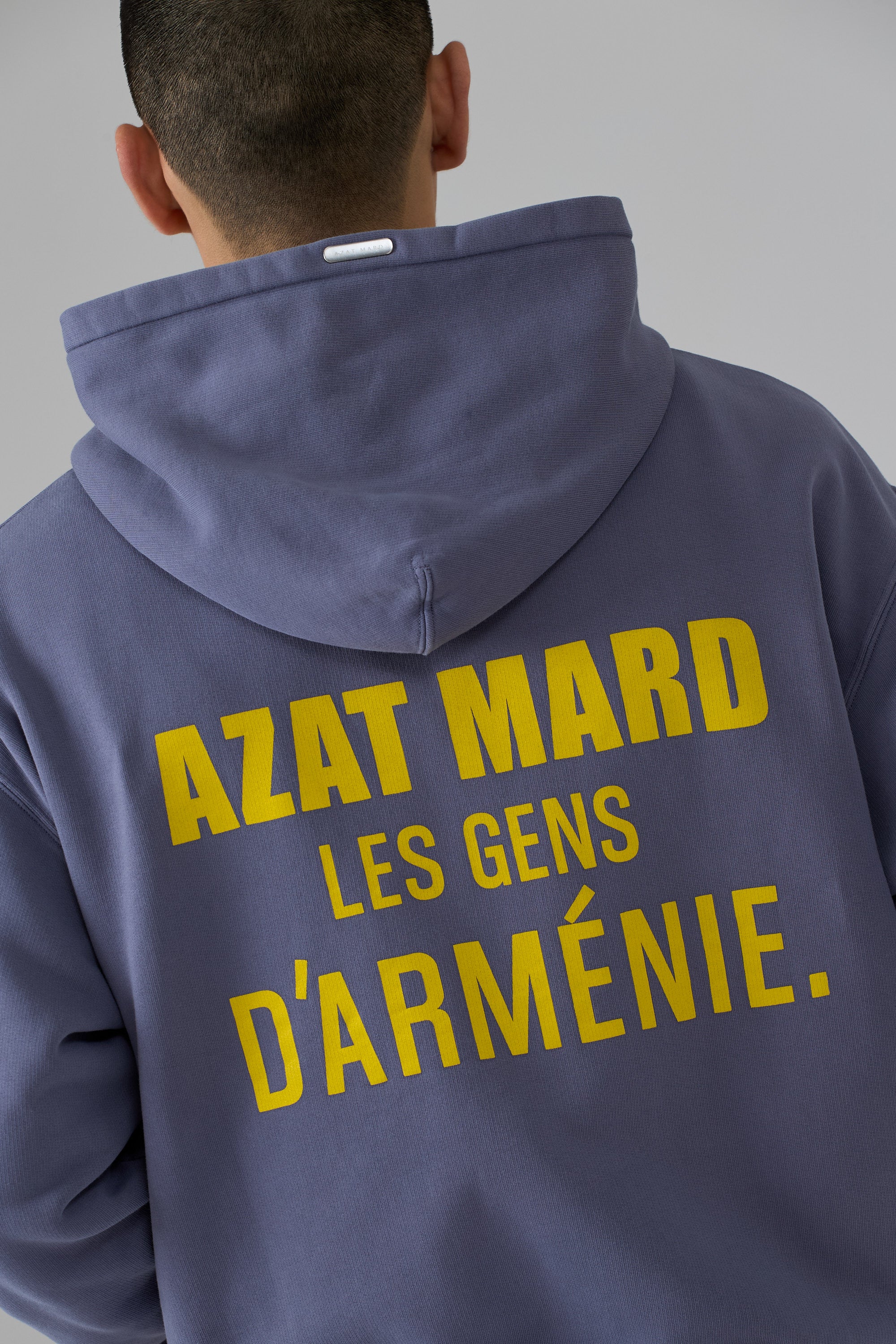 LES GENS WASHED NAVY ZIPPER HOODIE - Image 4