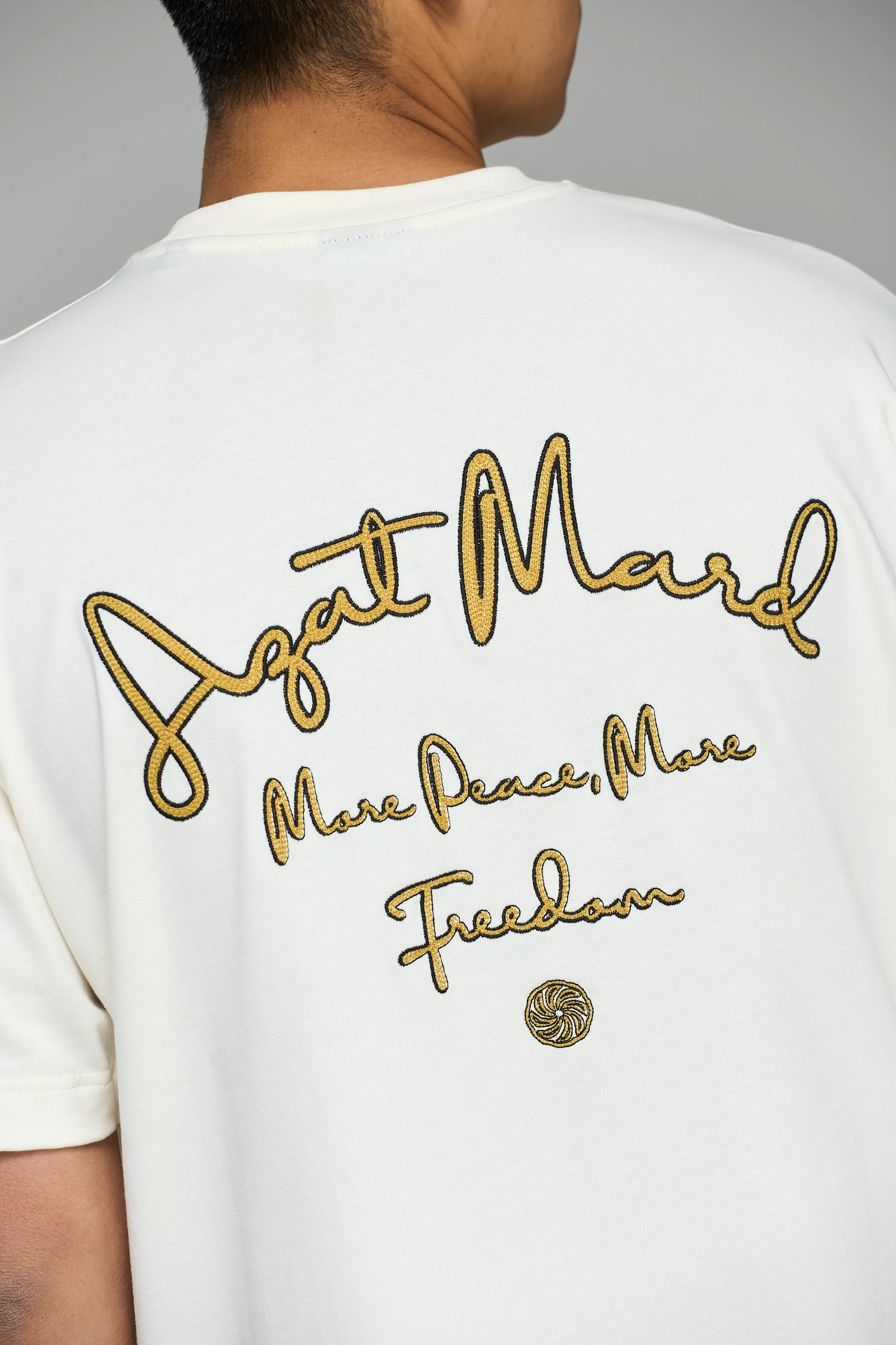 MORE PEACE, MORE FREEDOM OFF WHITE T-SHIRT - Image 3