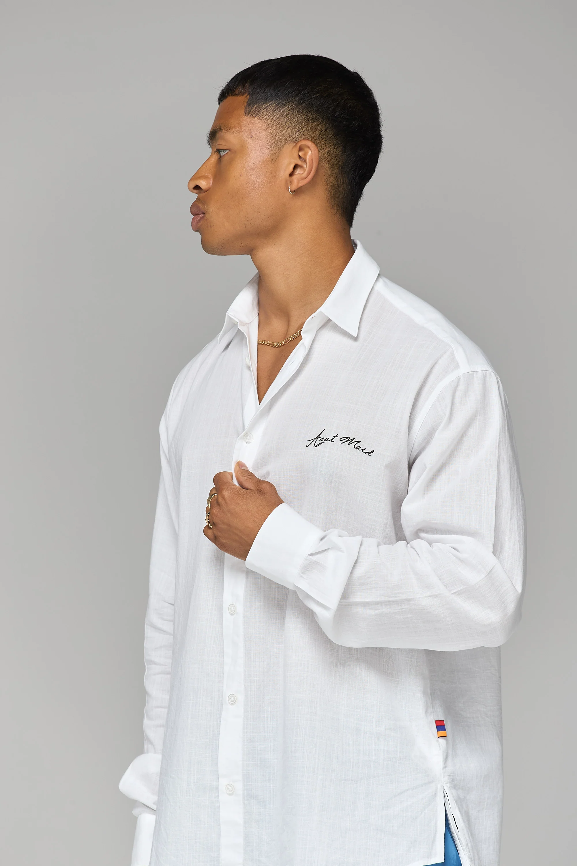 WHITE RELAXED SHIRT - Image 2