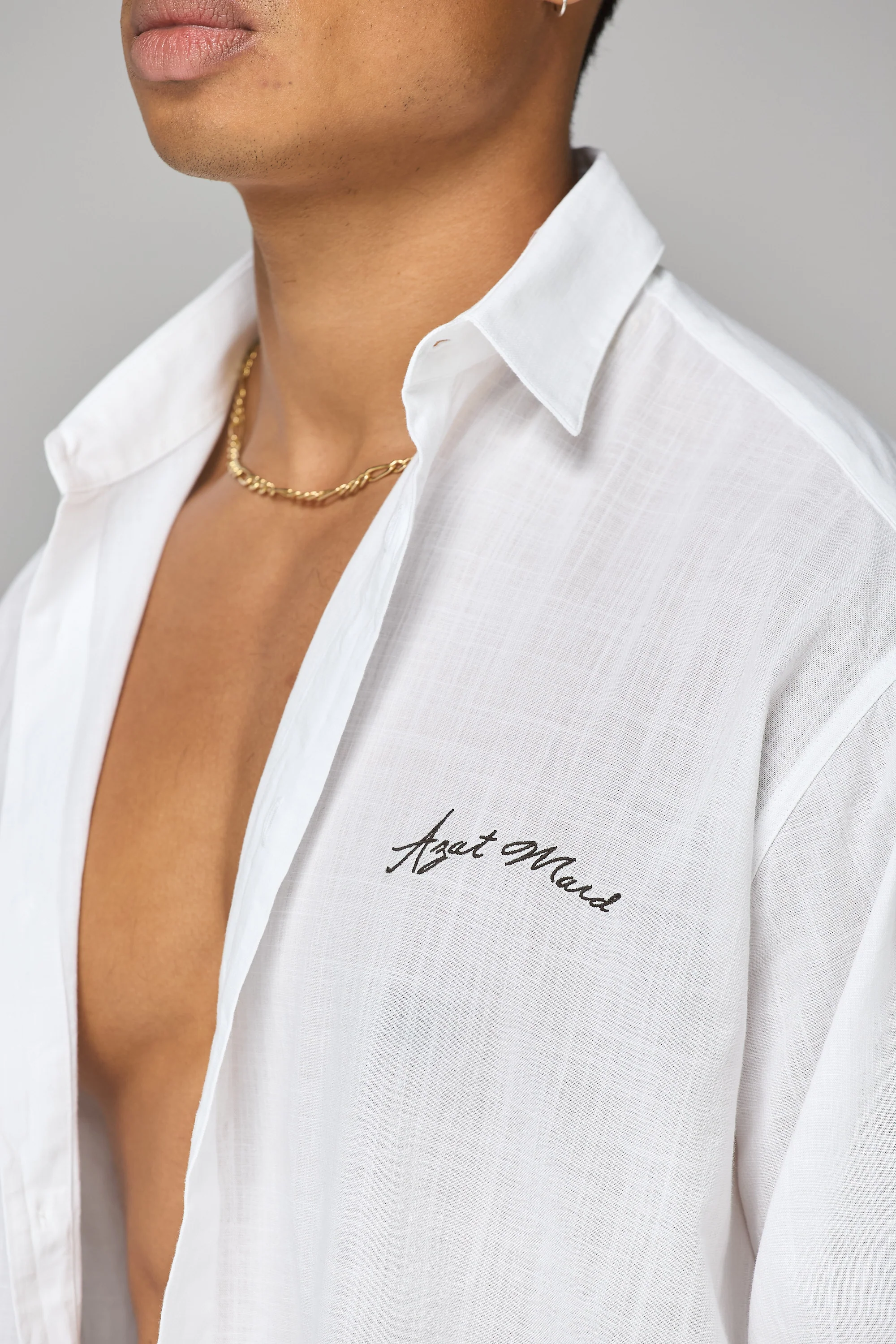 WHITE RELAXED SHIRT - Image 4